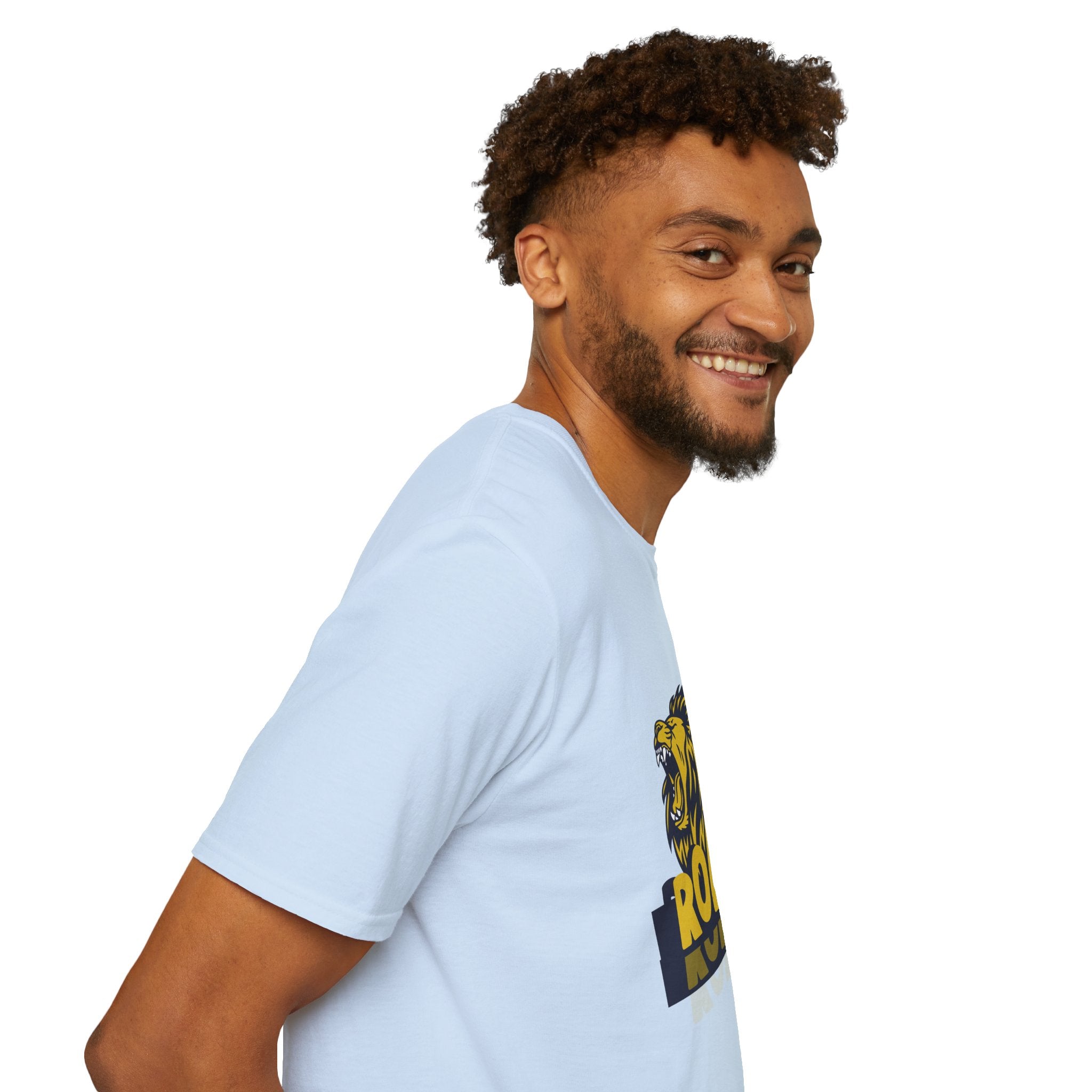Roaring Lion T-Shirt — Bold Yellow & Navy Graphic Tee