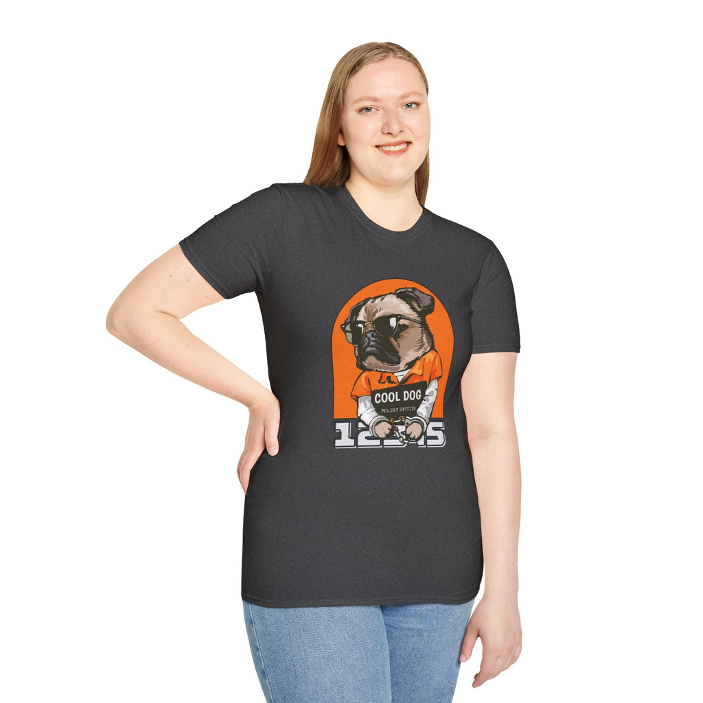 Cool Dog Tee — Retro Pug Graphic T‑Shirt