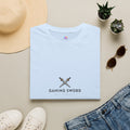 Gaming Sword T‑Shirt — Minimal Crossed Swords Logo Tee