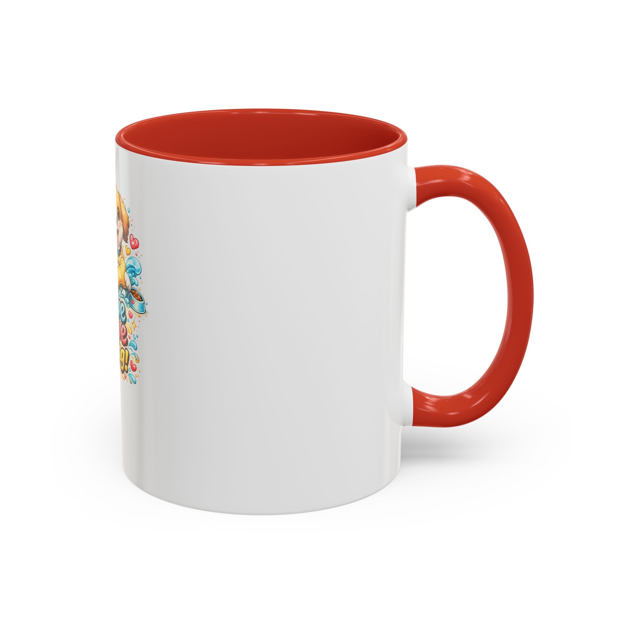 Live Love Wag! Dog Lover Accent Coffee Mug