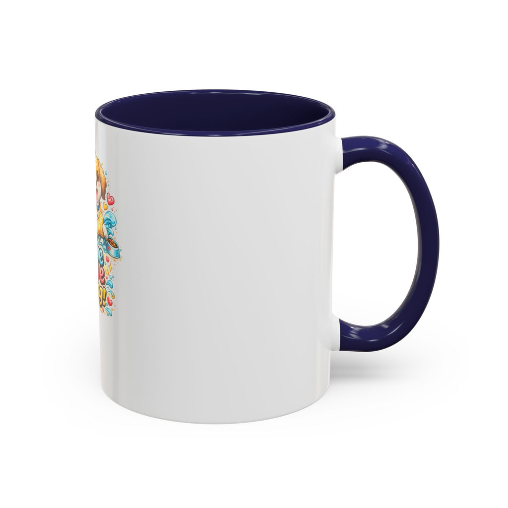 Live Love Wag! Dog Lover Accent Coffee Mug