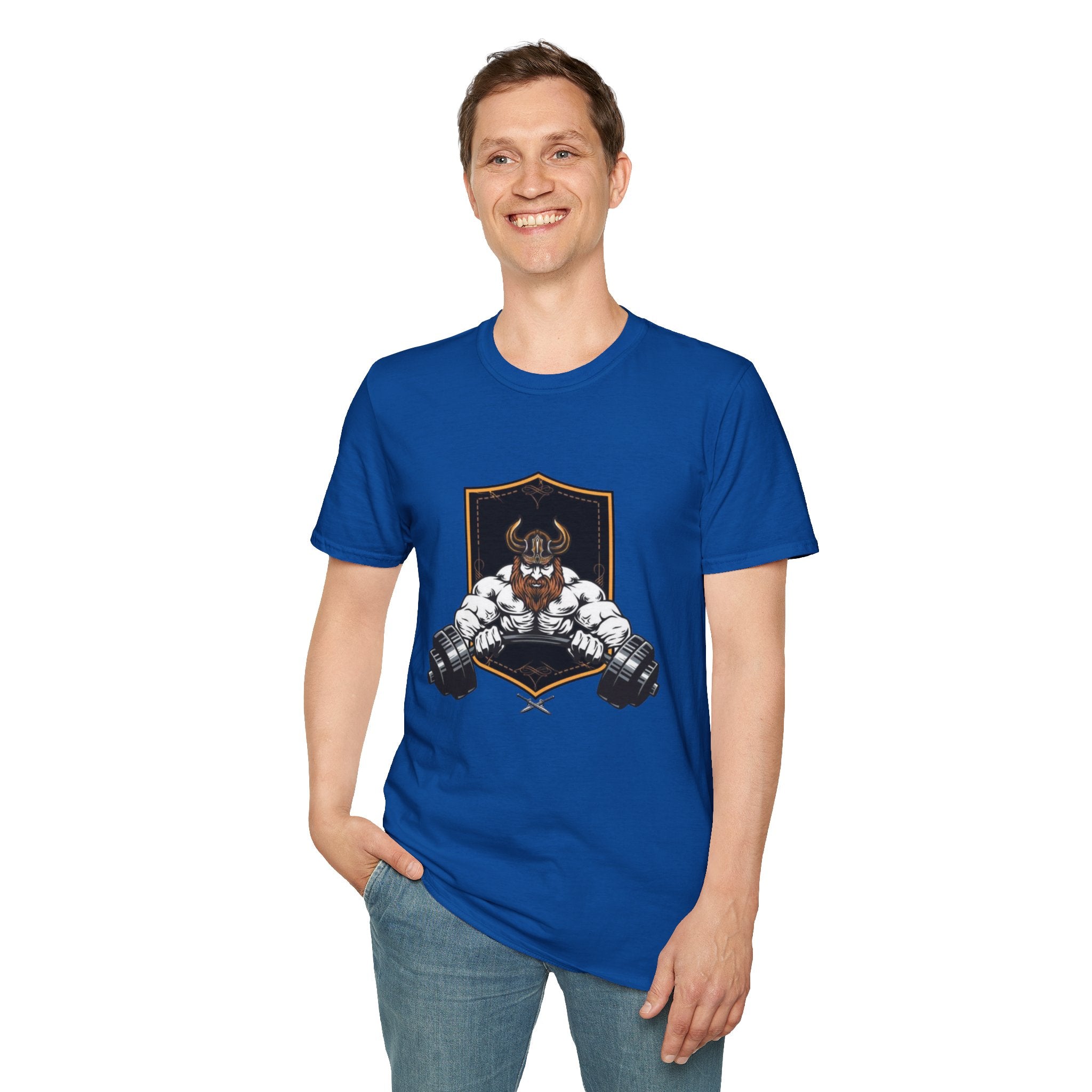 Viking Barbell T-Shirt — Norse Strength Gym Tee