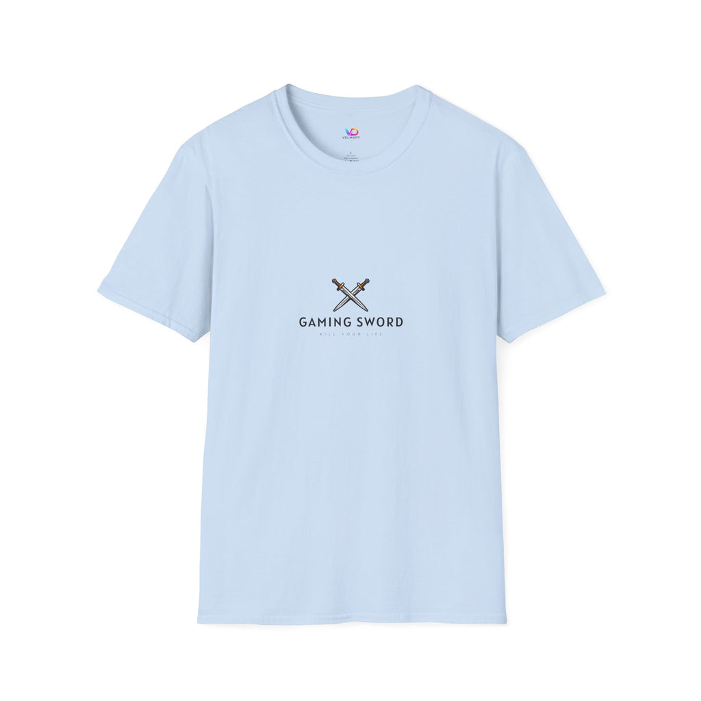 Gaming Sword T‑Shirt — Minimal Crossed Swords Logo Tee