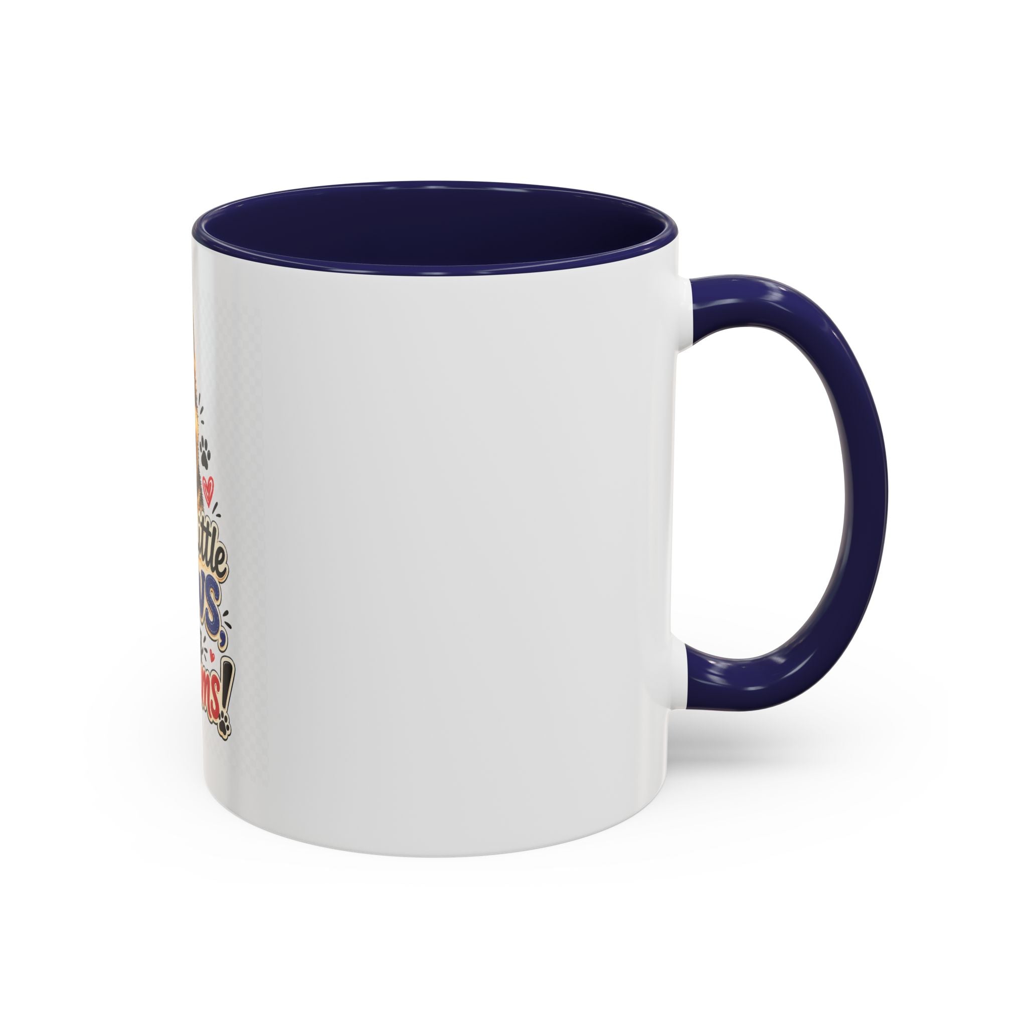 Coffee Mug - "Little Paws, Big Dreams" German Shepherd Puppy Accent Mug (11/15 oz)