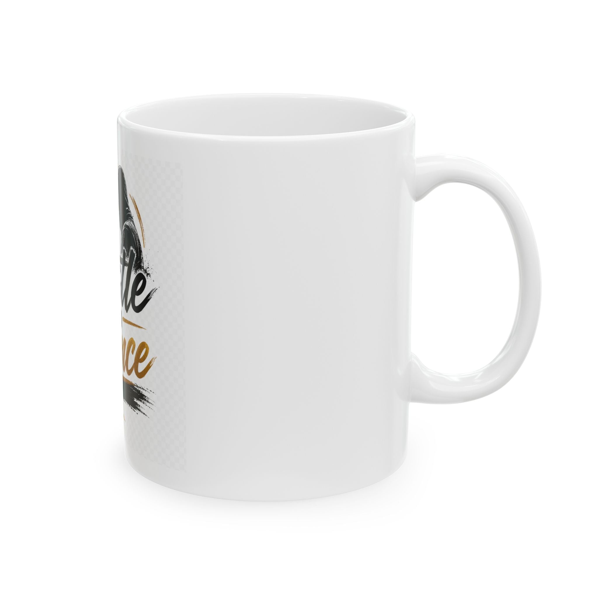 Hustle In Silence Ceramic Mug — Motivational Coffee Cup (11oz & 15oz)