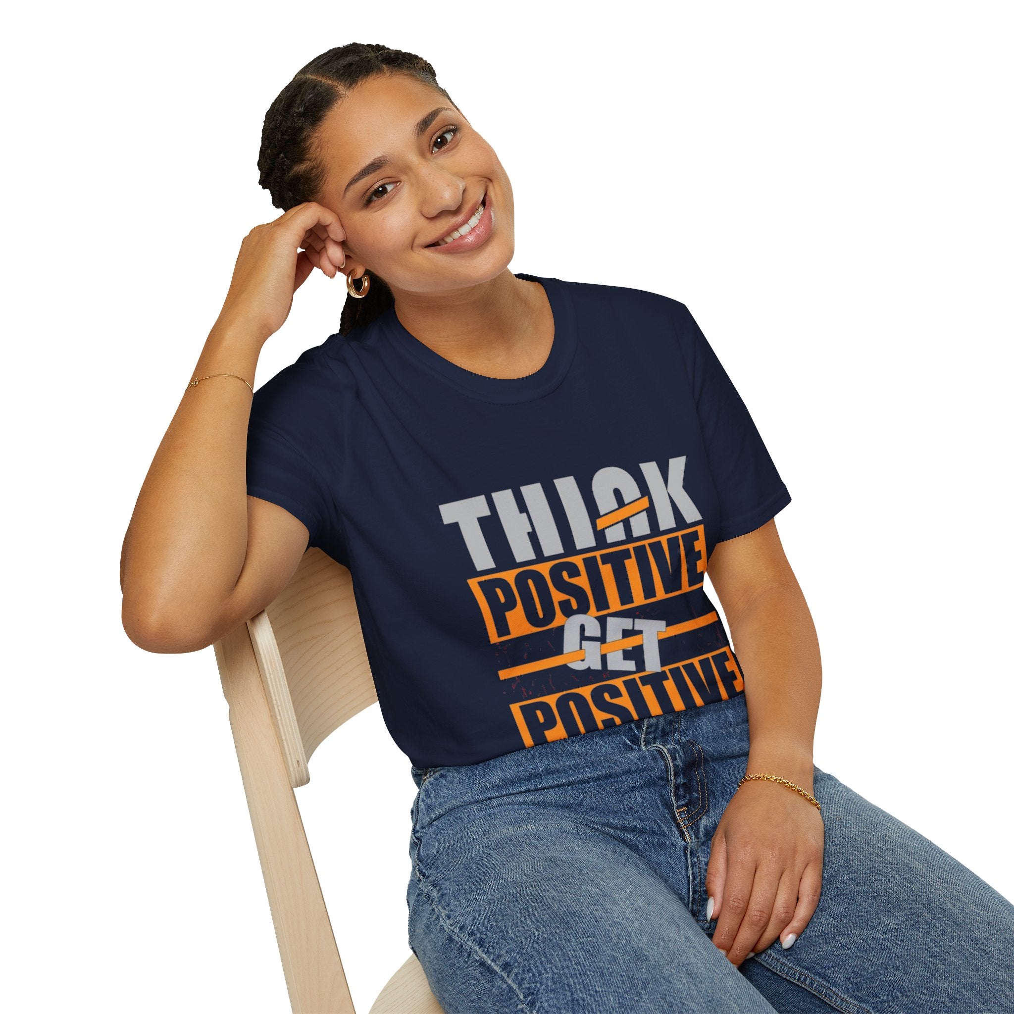 Think Positive T-Shirt — Motivational Graphic Tee