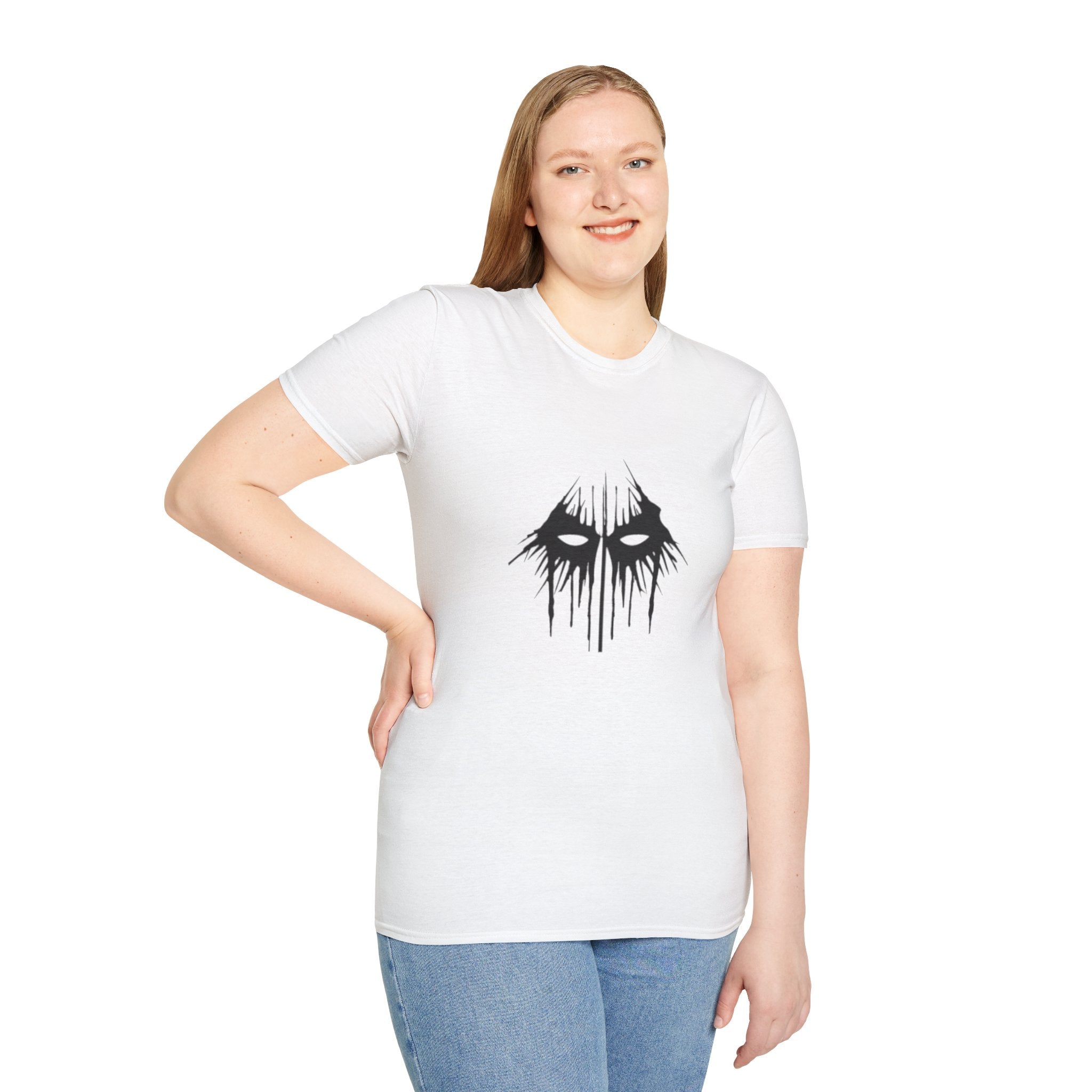 Horror Mask T-Shirt — Dripping Eyes Graphic Tee