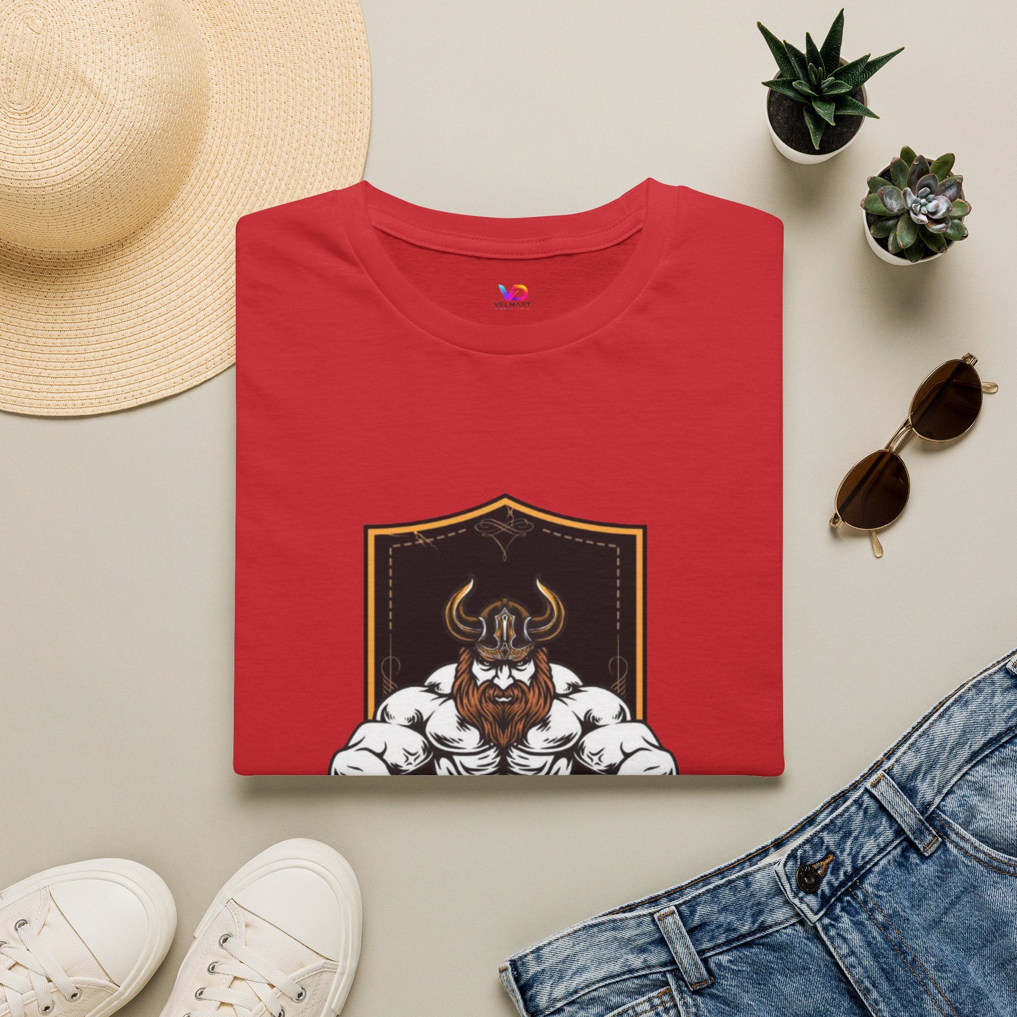 Viking Barbell T-Shirt — Norse Strength Gym Tee