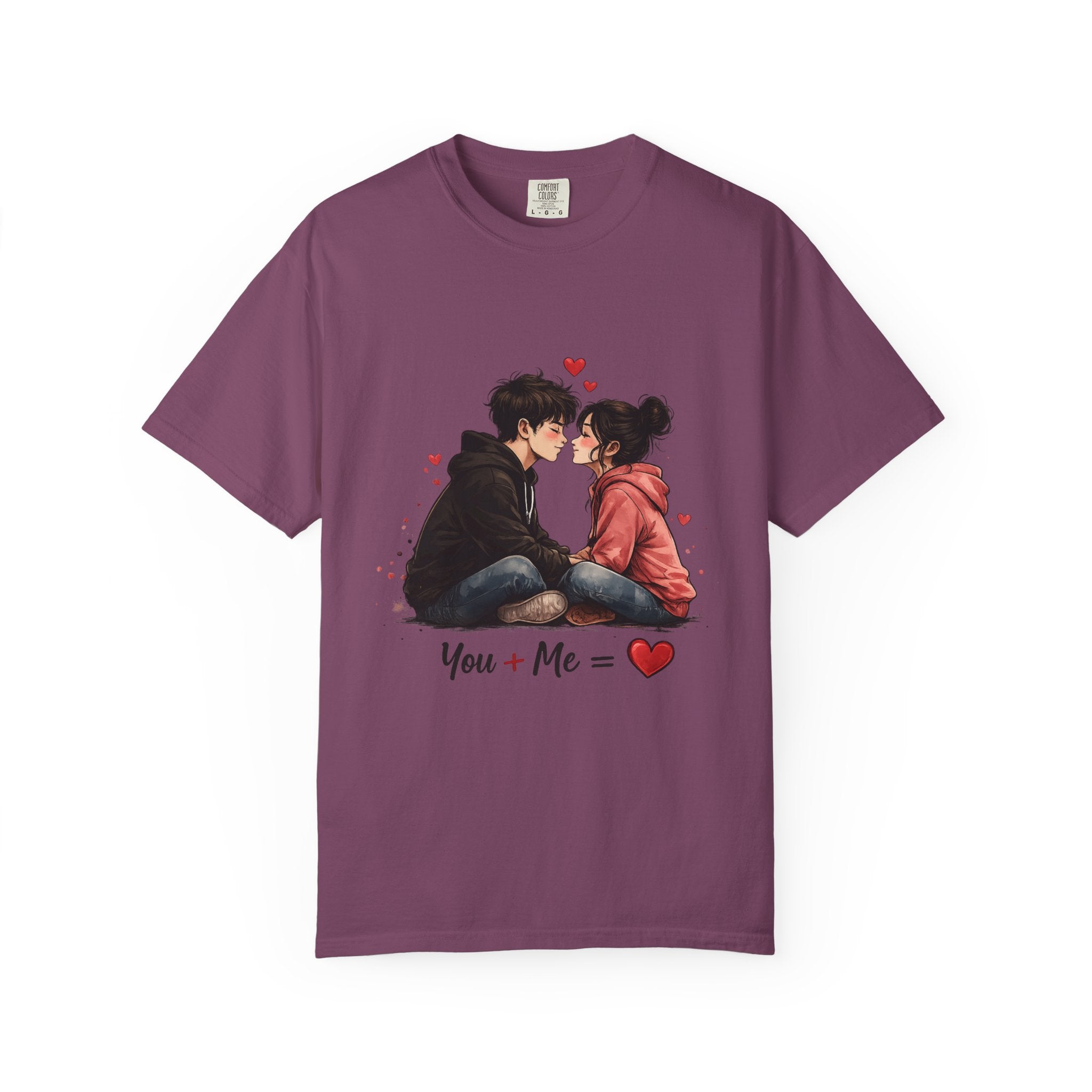 You + Me =  Romantic Couple T-Shirt
