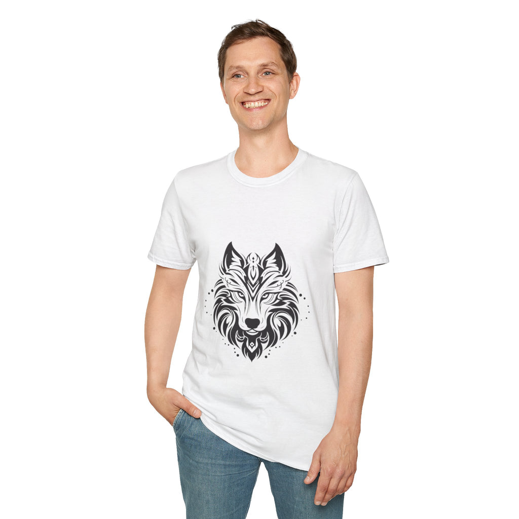 Wolf Mandala T-Shirt — Tribal Geometric Wolf Art Tee