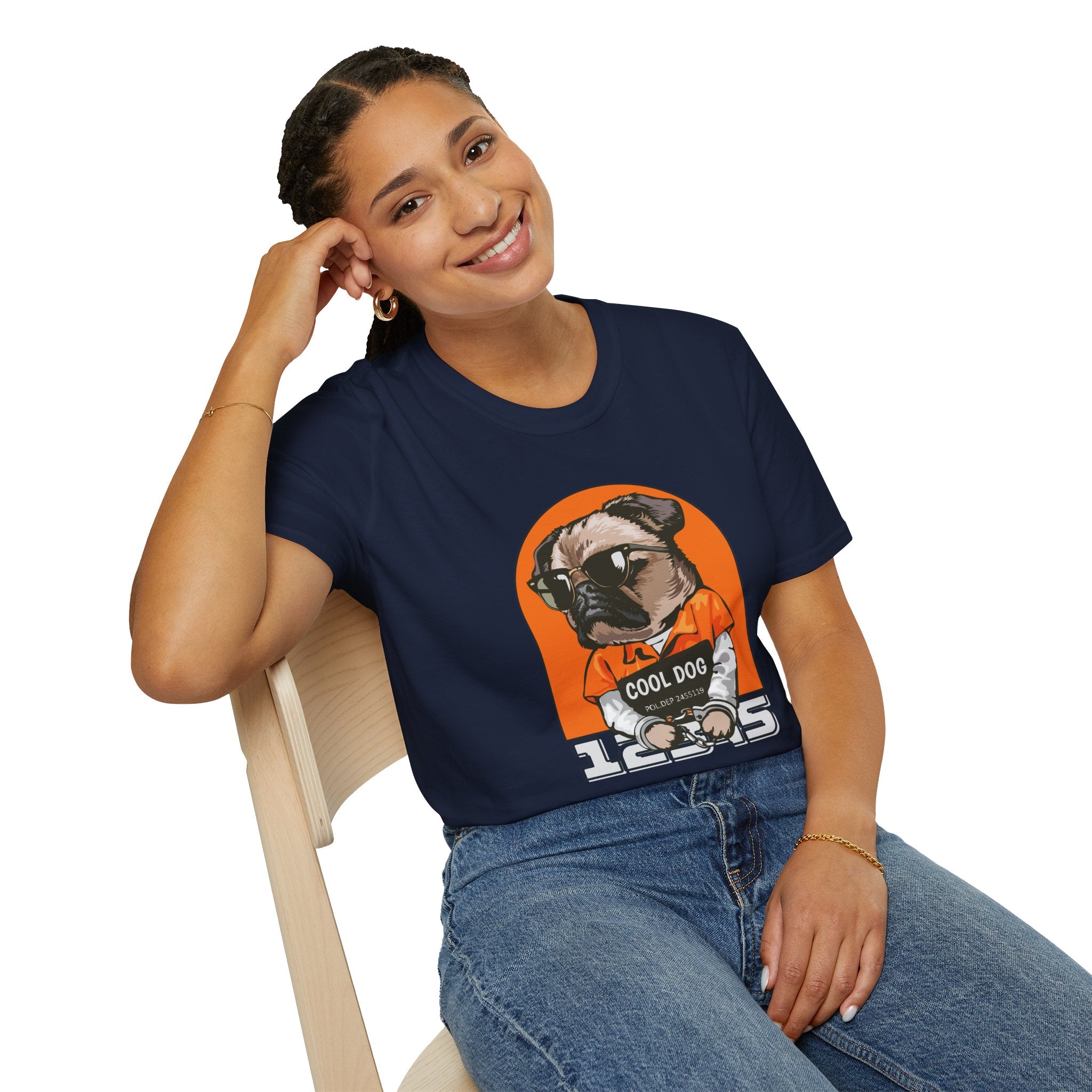 Cool Dog Tee — Retro Pug Graphic T‑Shirt