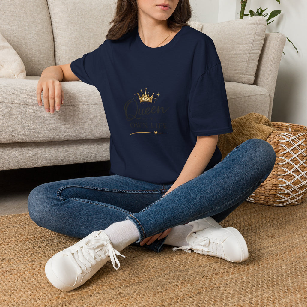 Queen of My Own Life T-Shirt — Empowerment Crown Graphic Tee