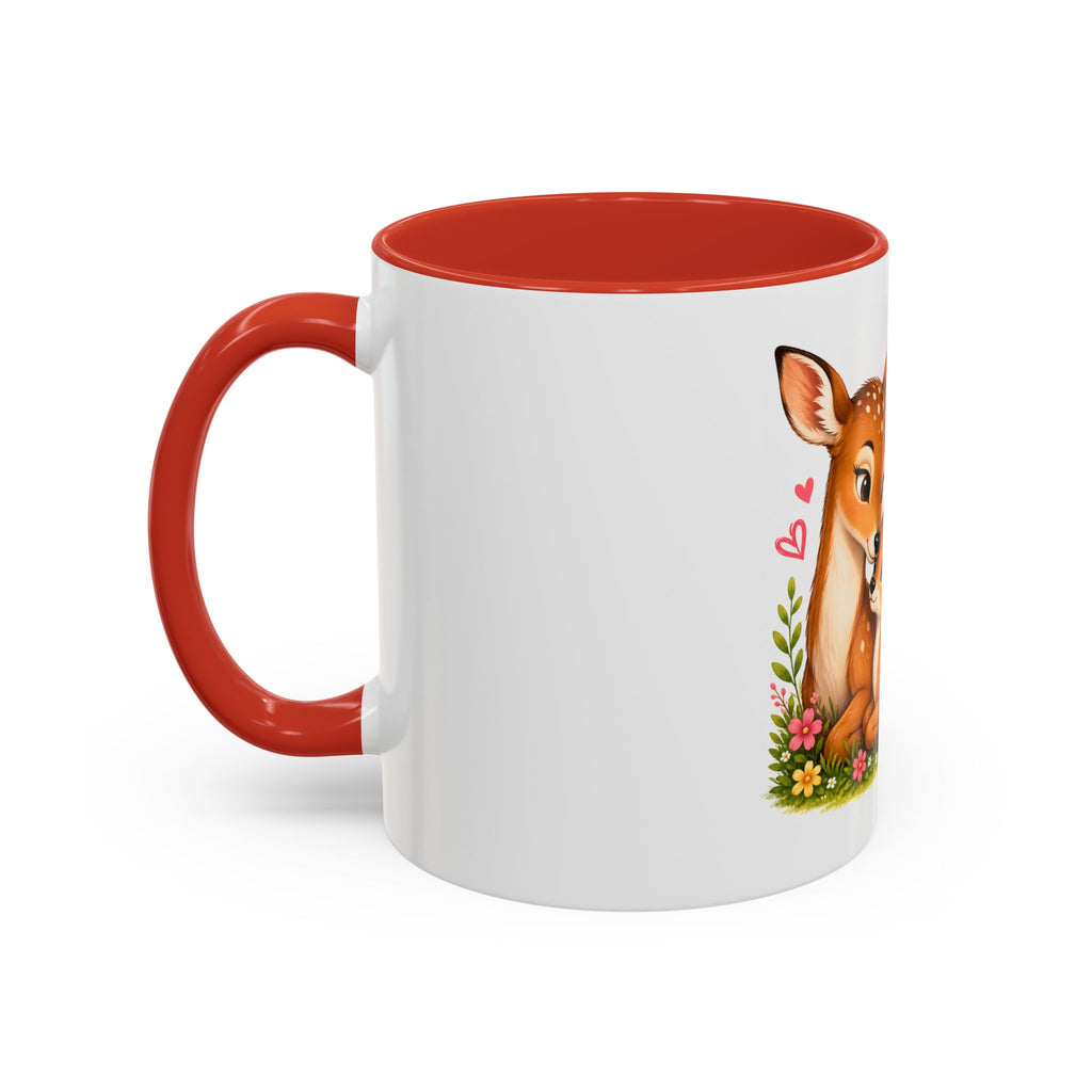 Mother and Baby Deer Accent Coffee Mug — "Together is my Favourite Place to be"