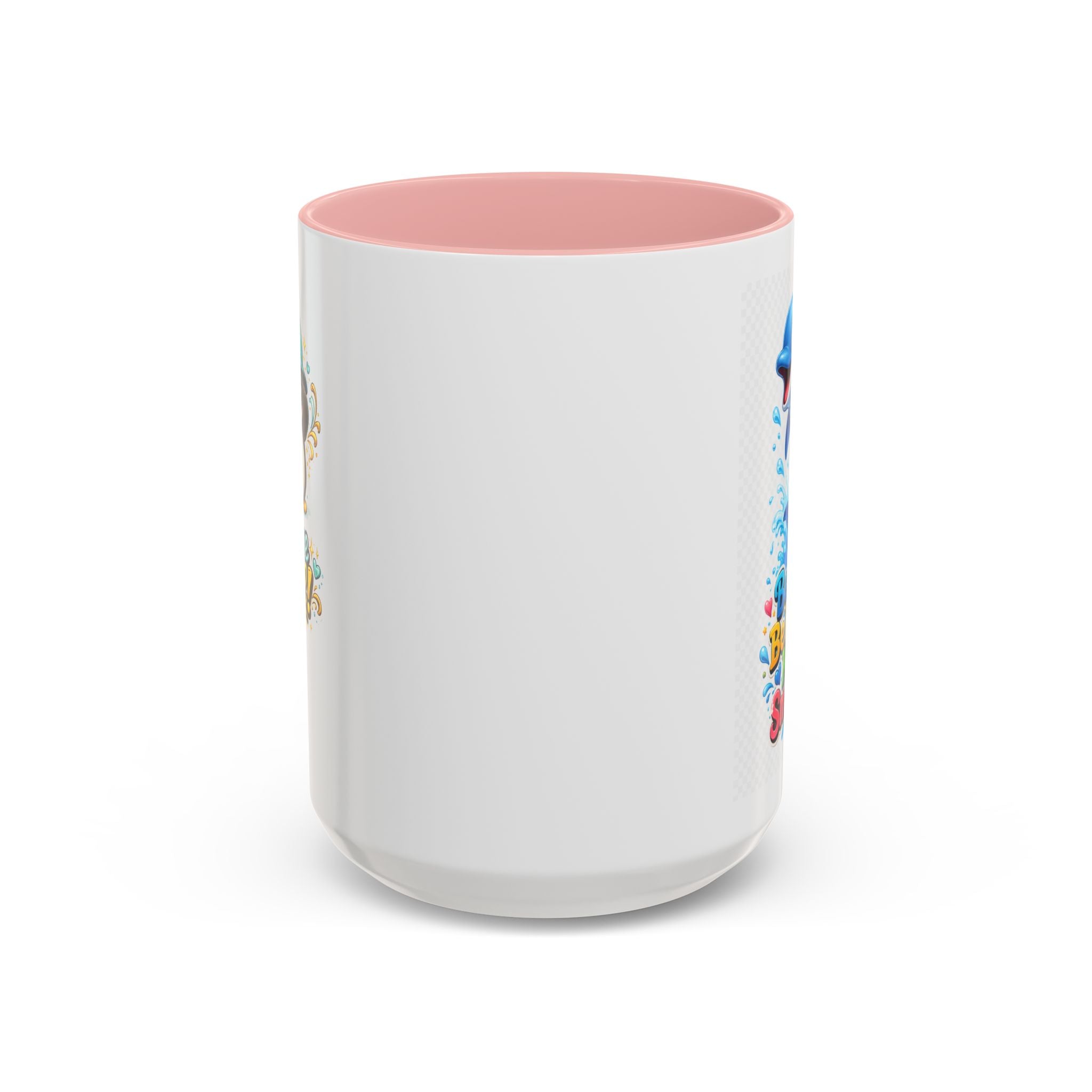 Be Kind Be Happy Keep Smiling Dolphin Accent Coffee Mug