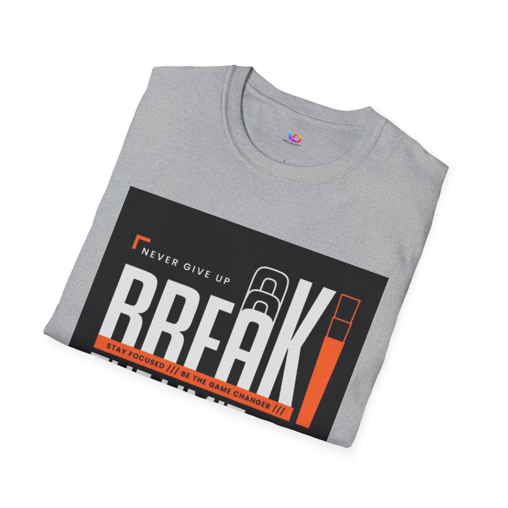 Break the Limit T-Shirt — “Never Give Up, Break” Motivational Graphic Tee