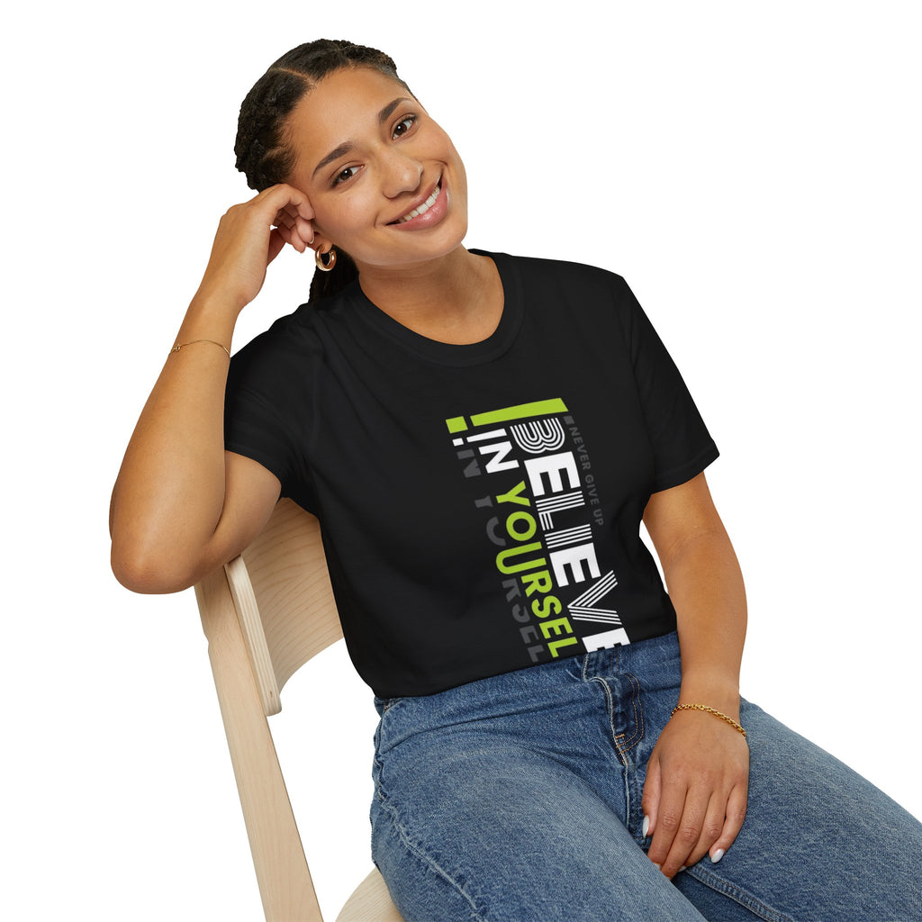 T-Shirt — "Be Yourself" Vertical Motivational Graphic Tee