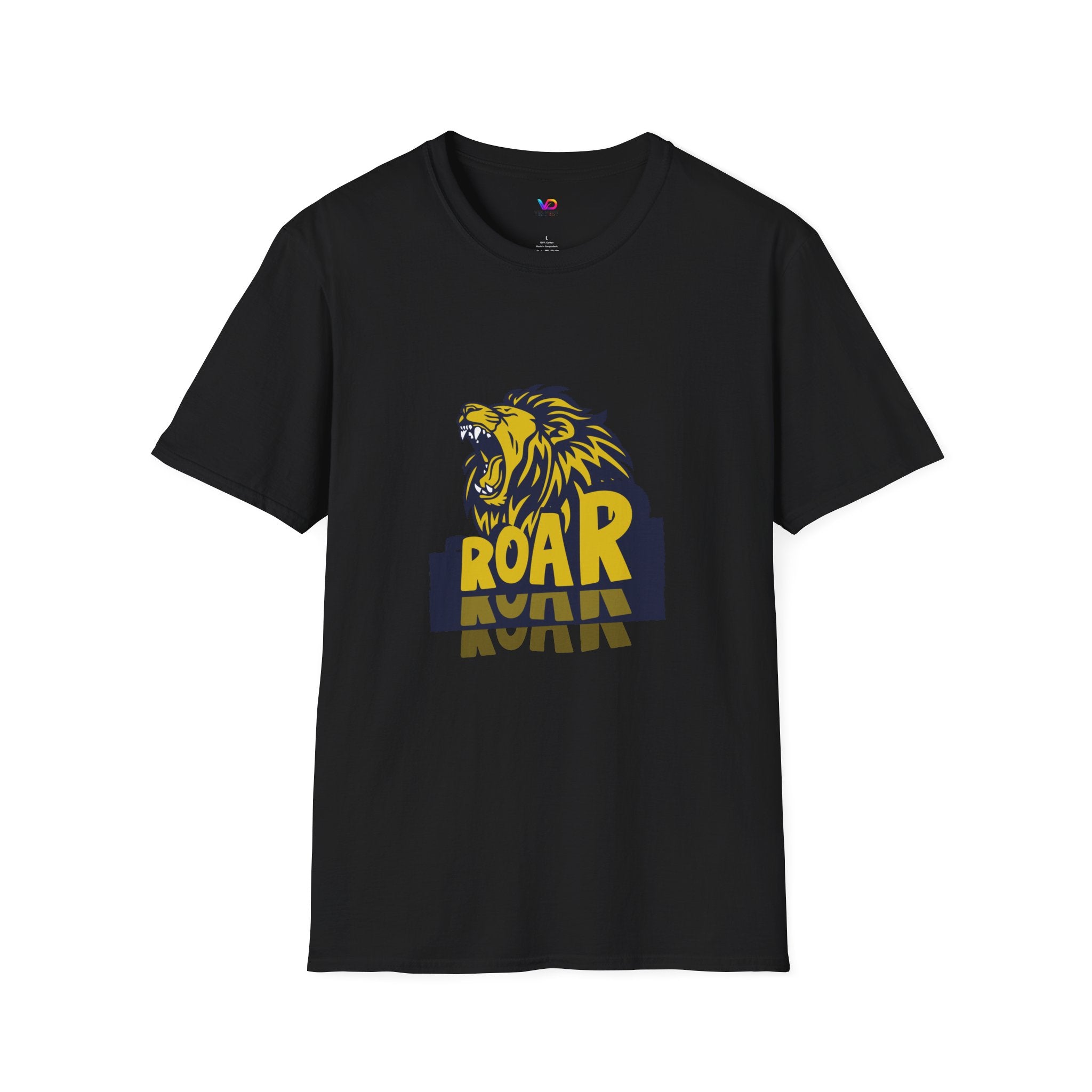 Roaring Lion T-Shirt — Bold Yellow & Navy Graphic Tee