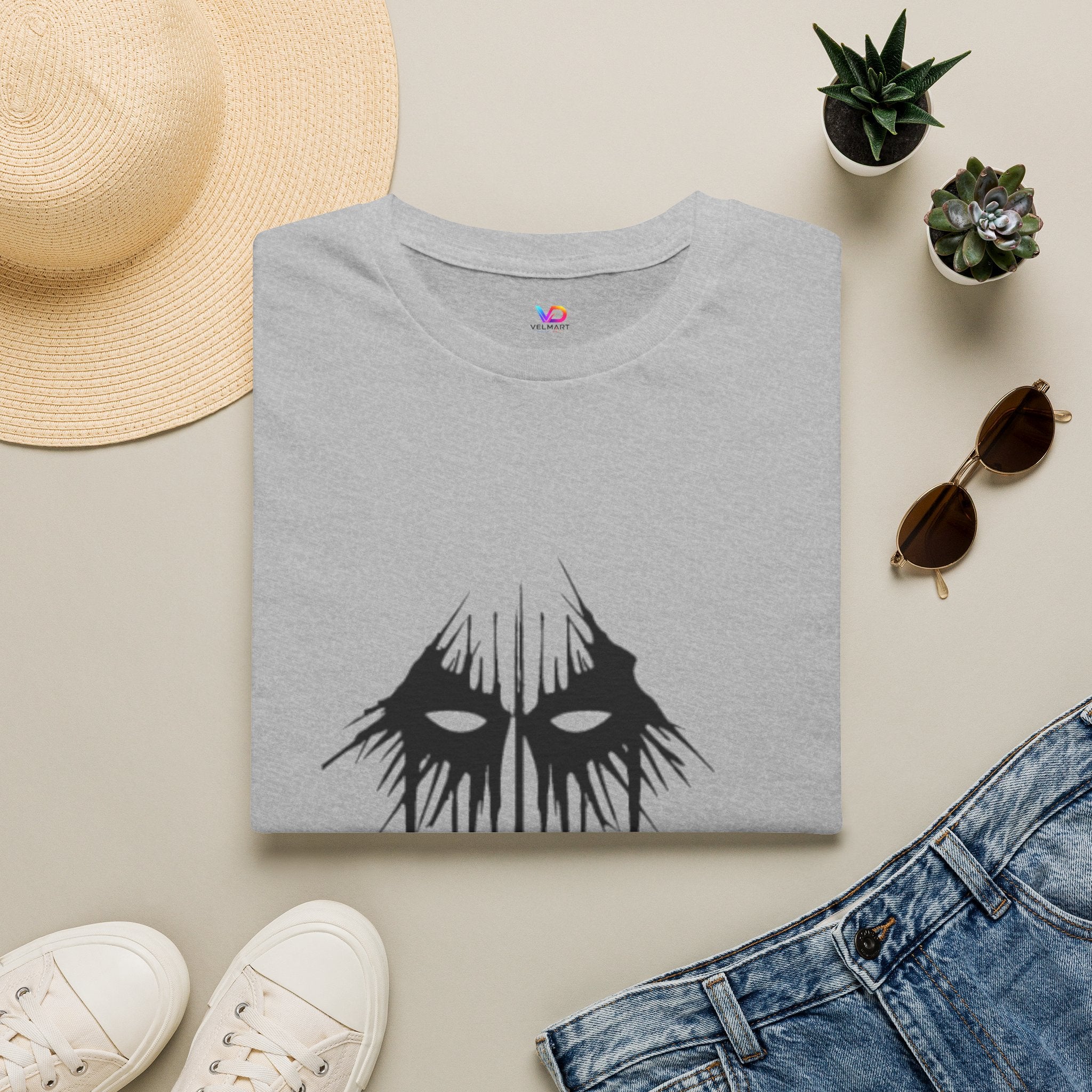 Horror Mask T-Shirt — Dripping Eyes Graphic Tee