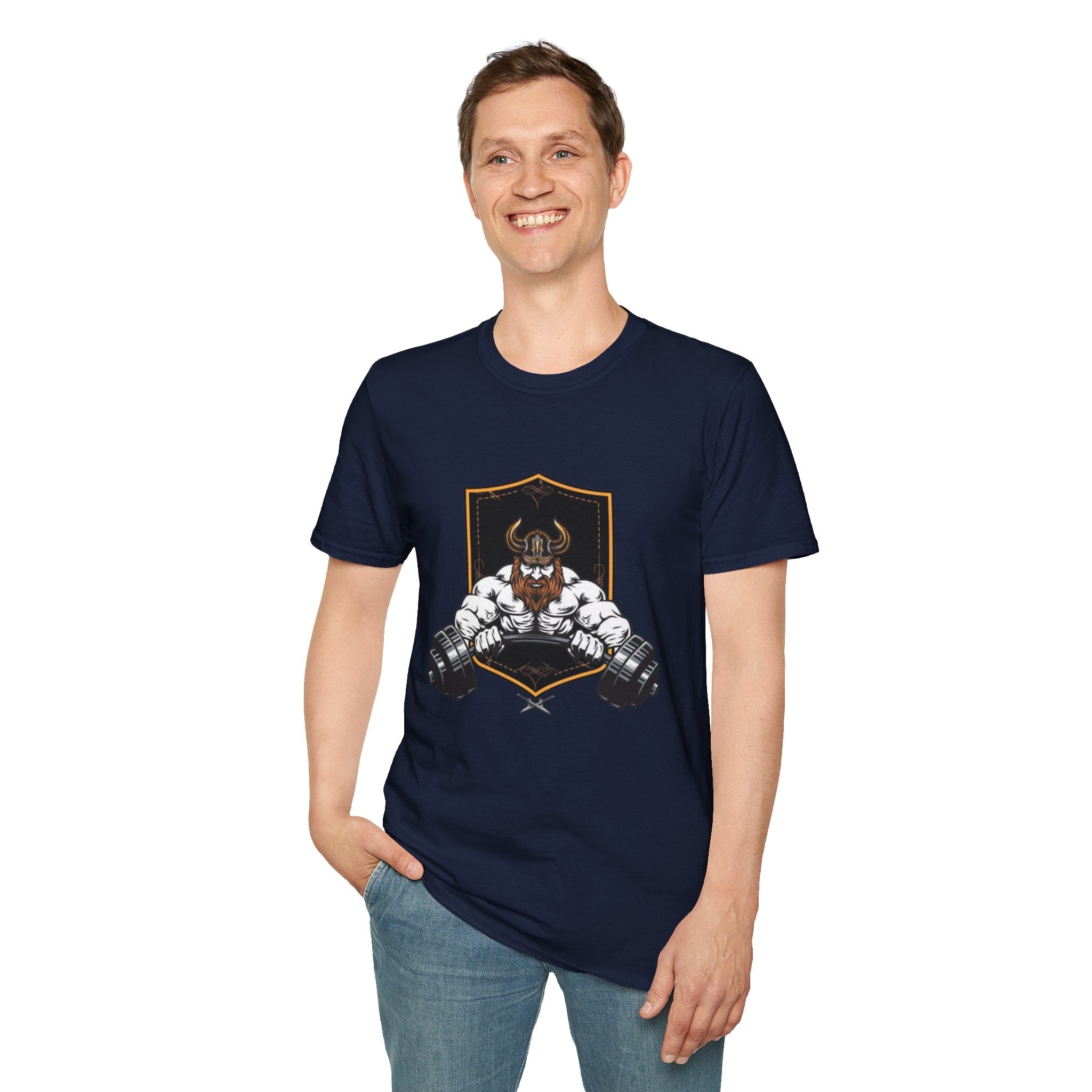 Viking Barbell T-Shirt — Norse Strength Gym Tee