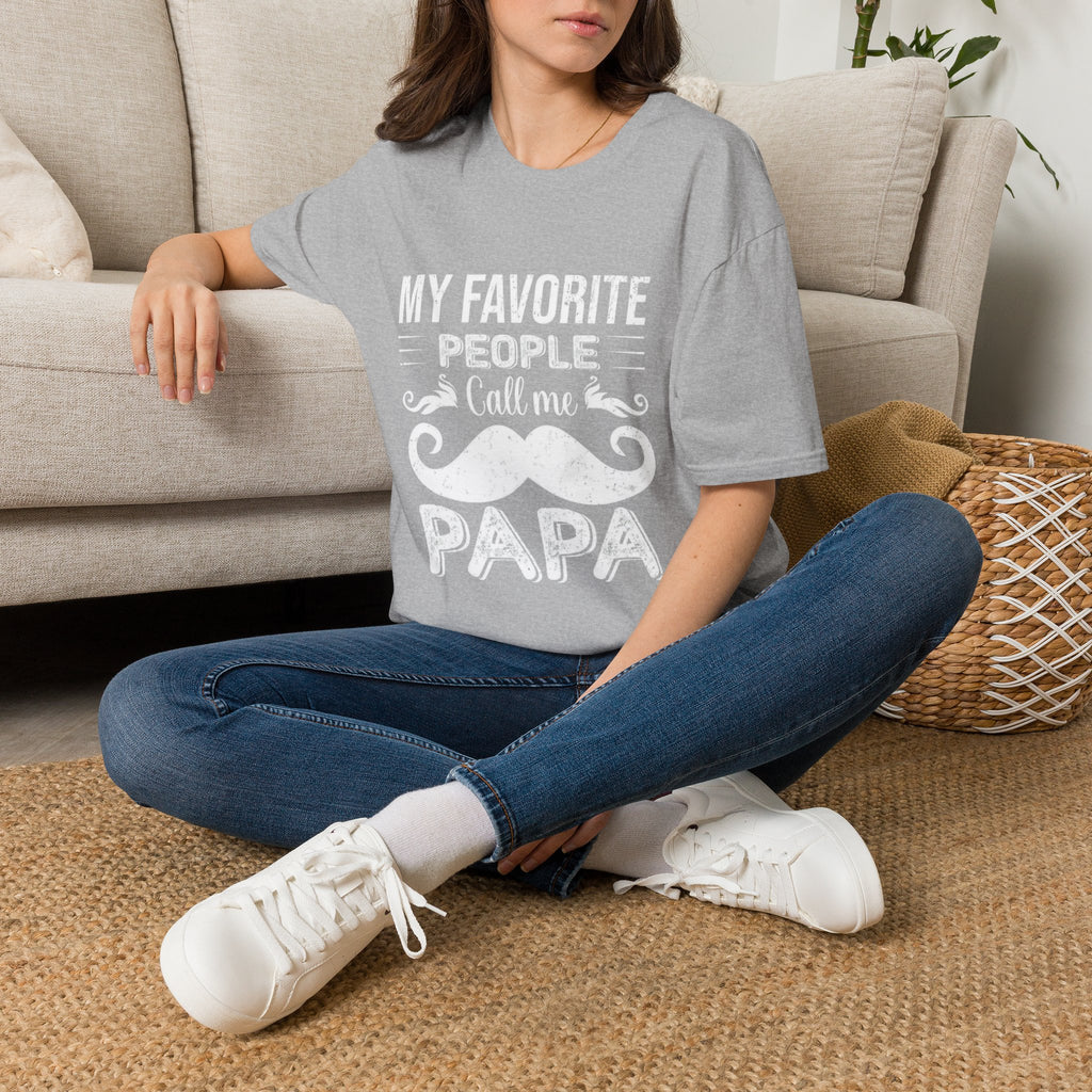 Papa T-Shirt — “My Favorite People Call Me Papa” Vintage Family Gift