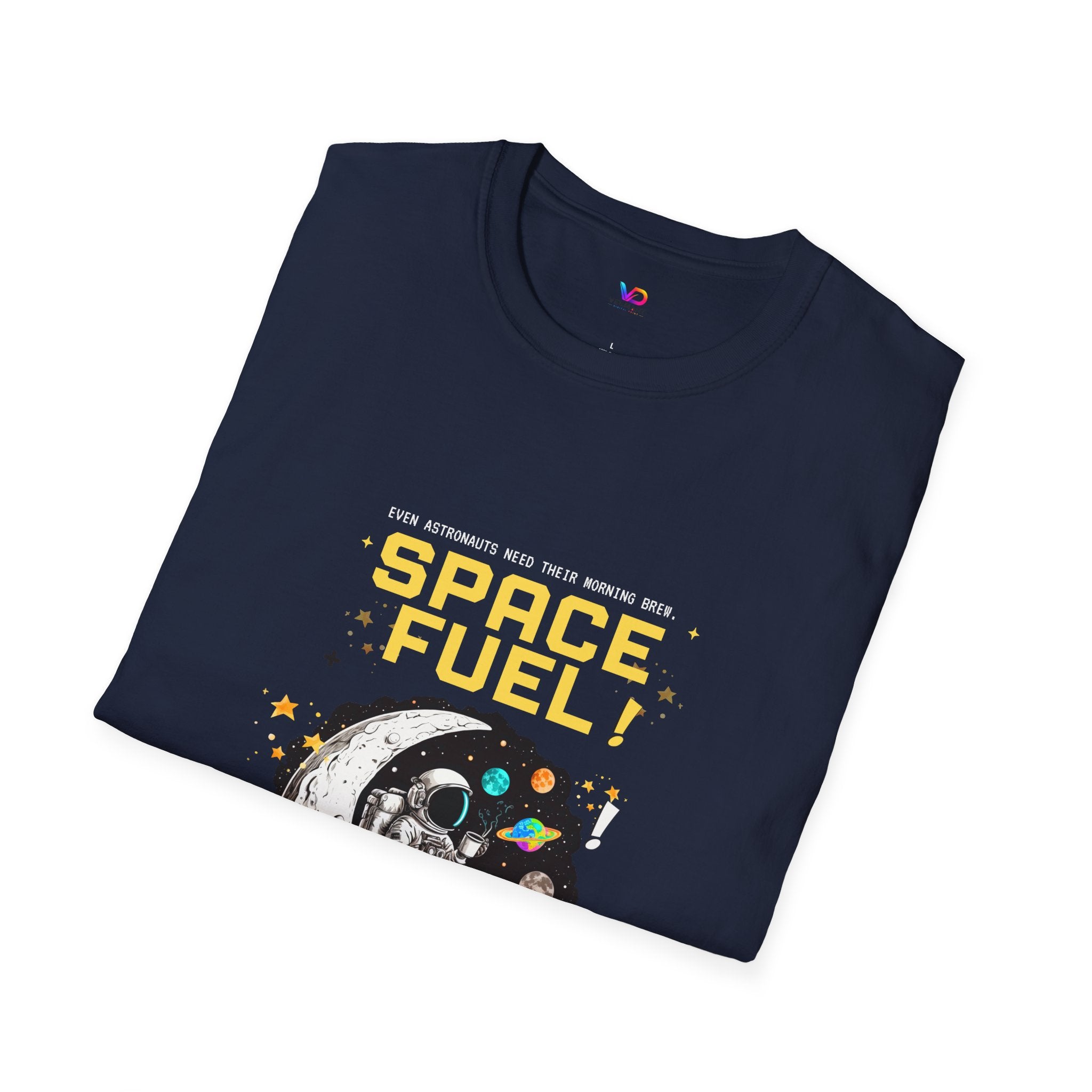 Space Fuel T-Shirt — Retro Planet Donut Graphic Tee