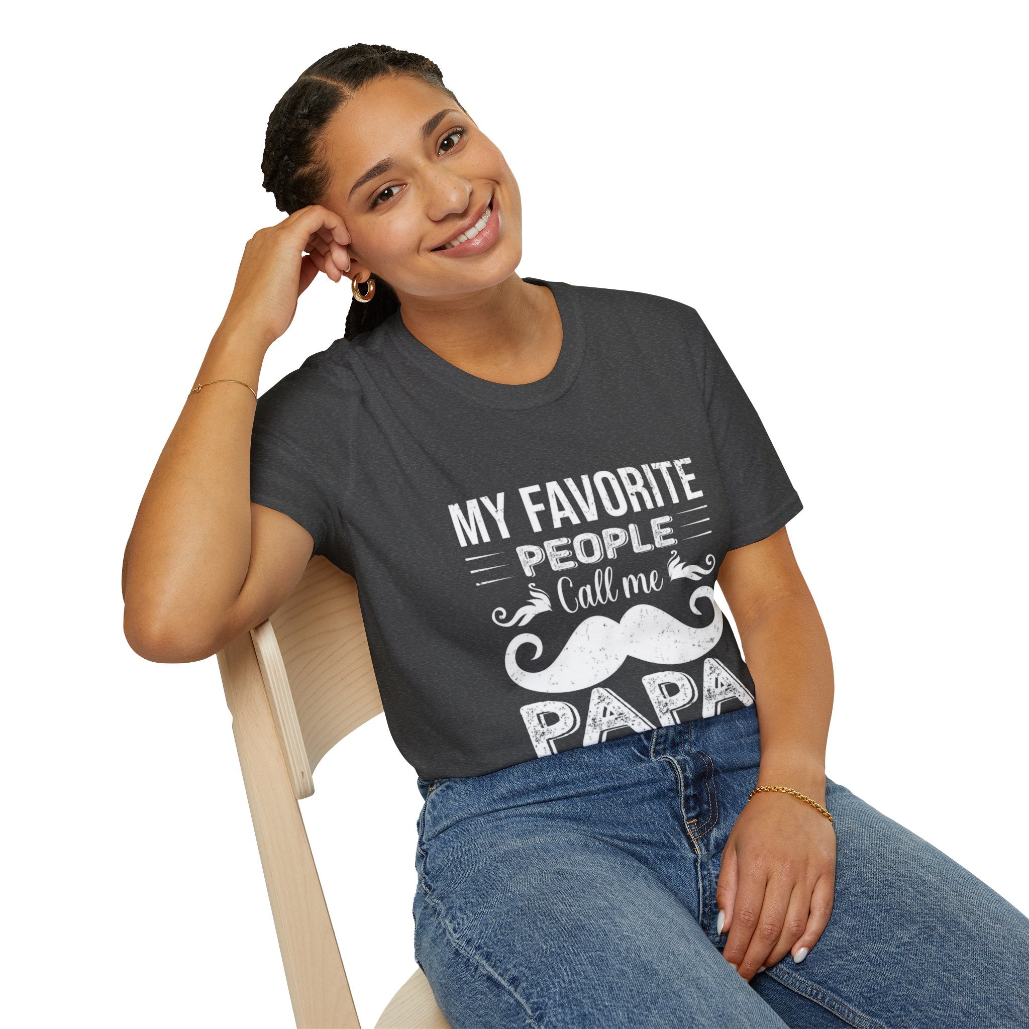 Papa T-Shirt — “My Favorite People Call Me Papa” Vintage Family Gift
