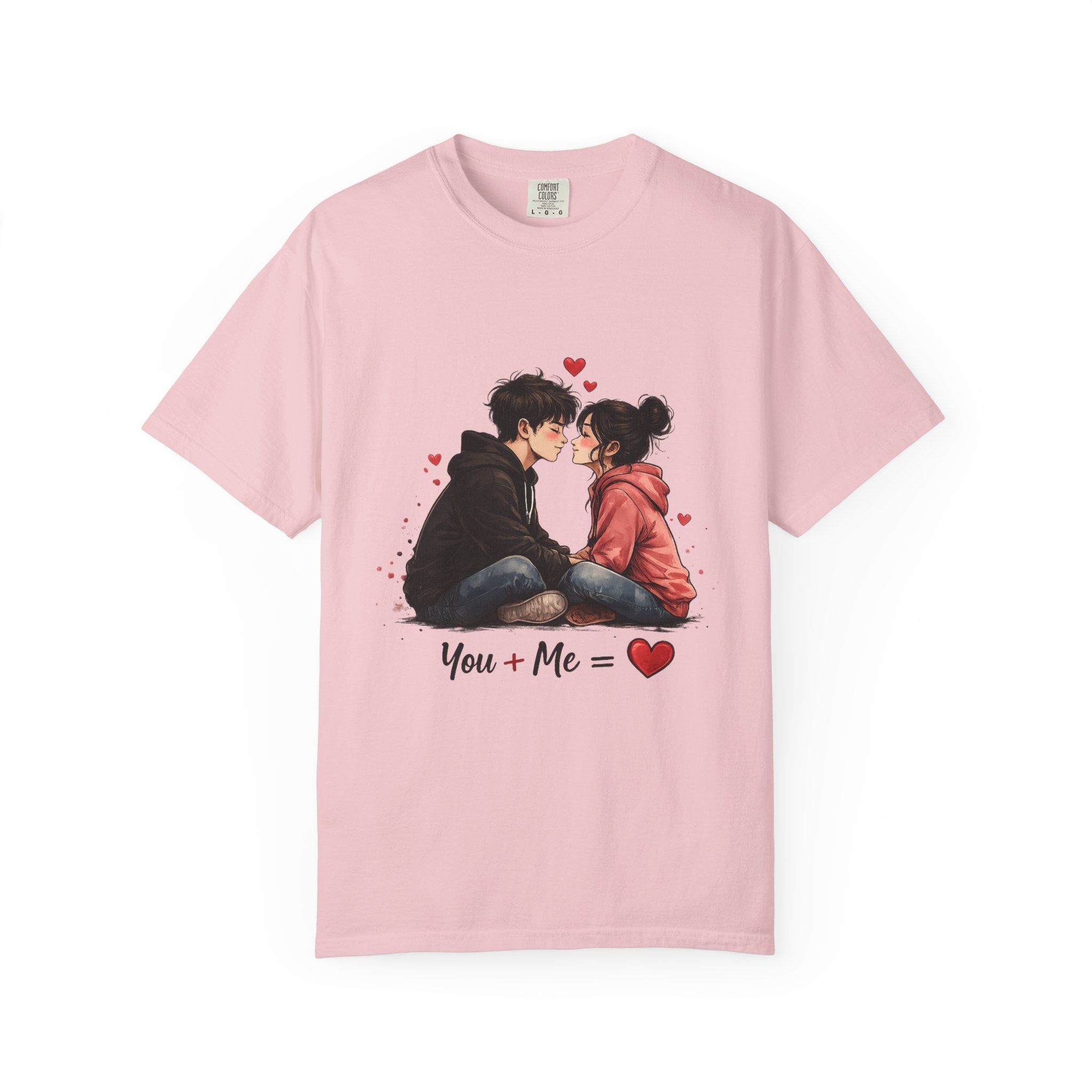 You + Me =  Romantic Couple T-Shirt