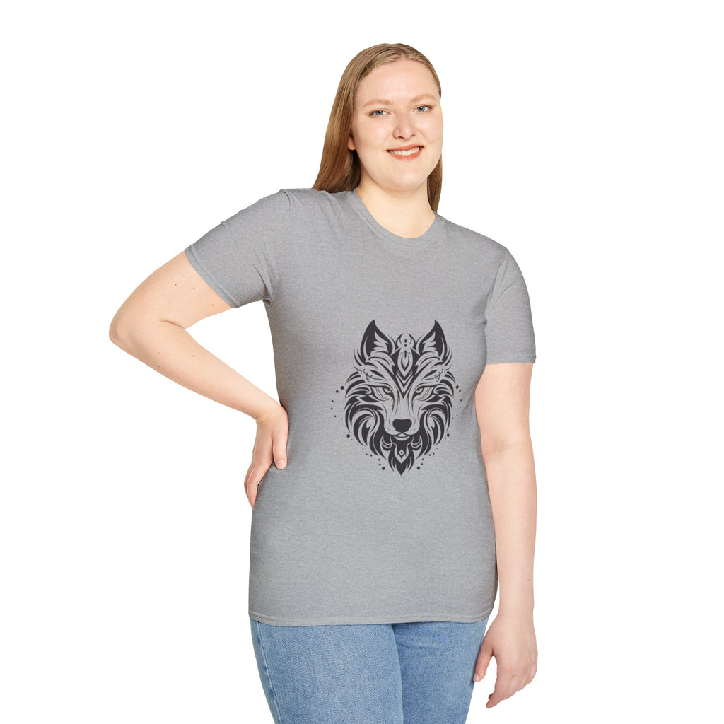 Wolf Mandala T-Shirt — Tribal Geometric Wolf Art Tee