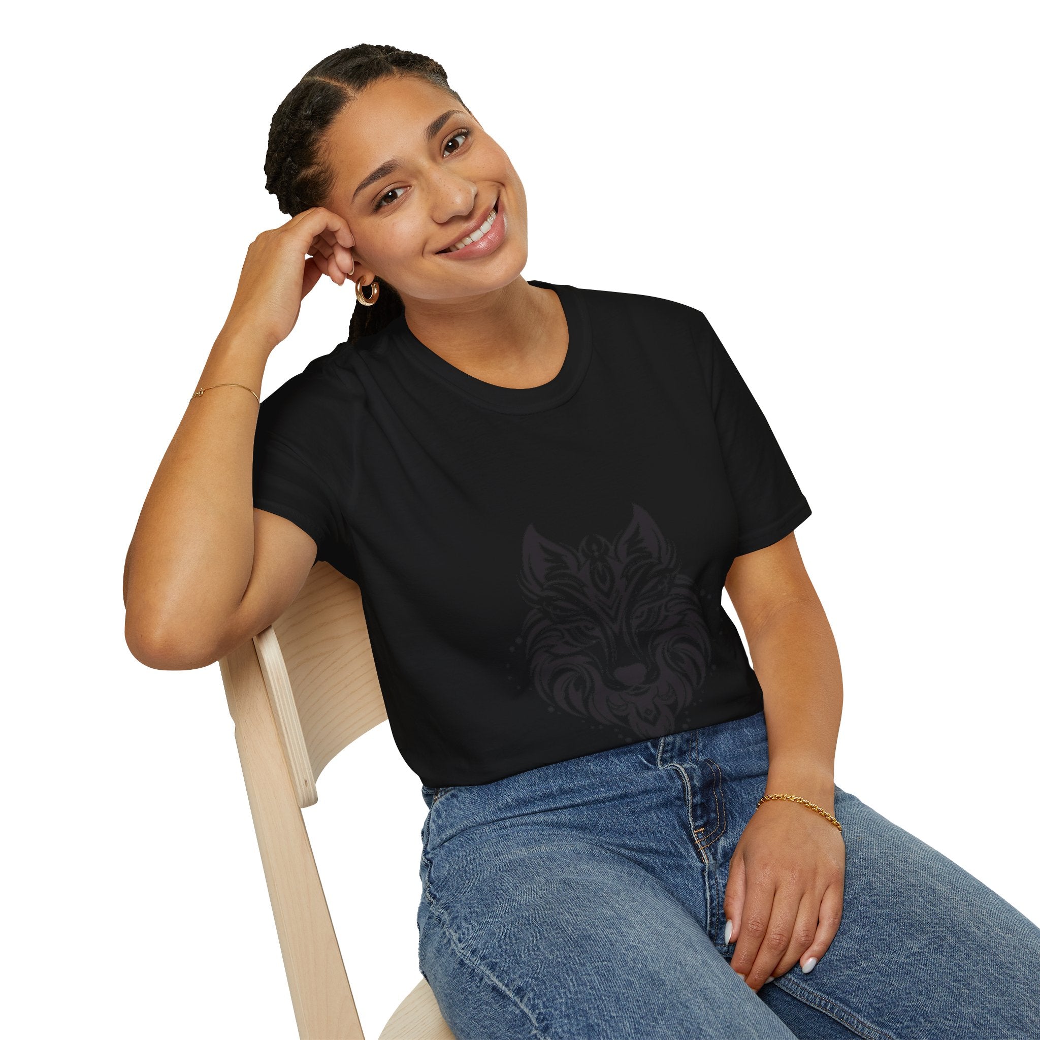 Wolf Mandala T-Shirt — Tribal Geometric Wolf Art Tee