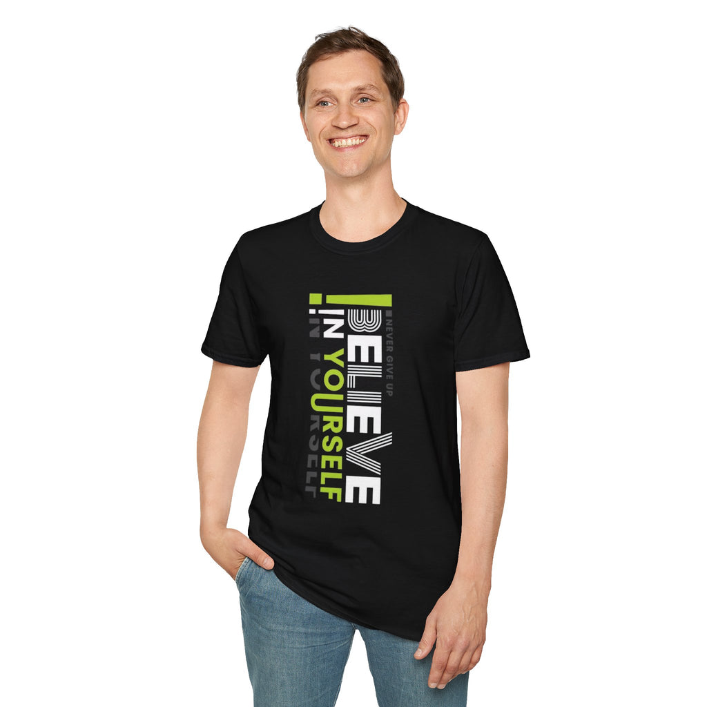 T-Shirt — "Be Yourself" Vertical Motivational Graphic Tee