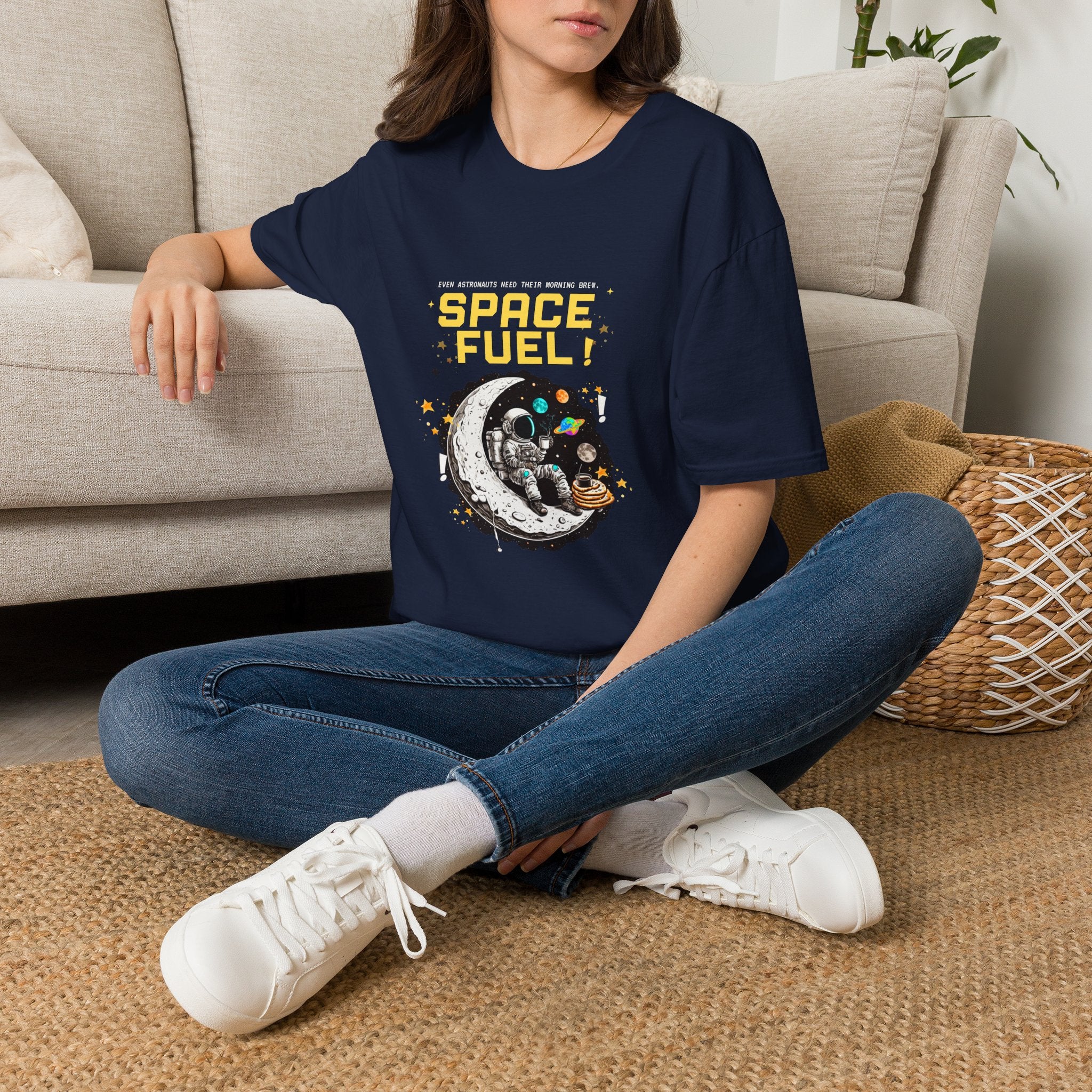 Space Fuel T-Shirt — Retro Planet Donut Graphic Tee