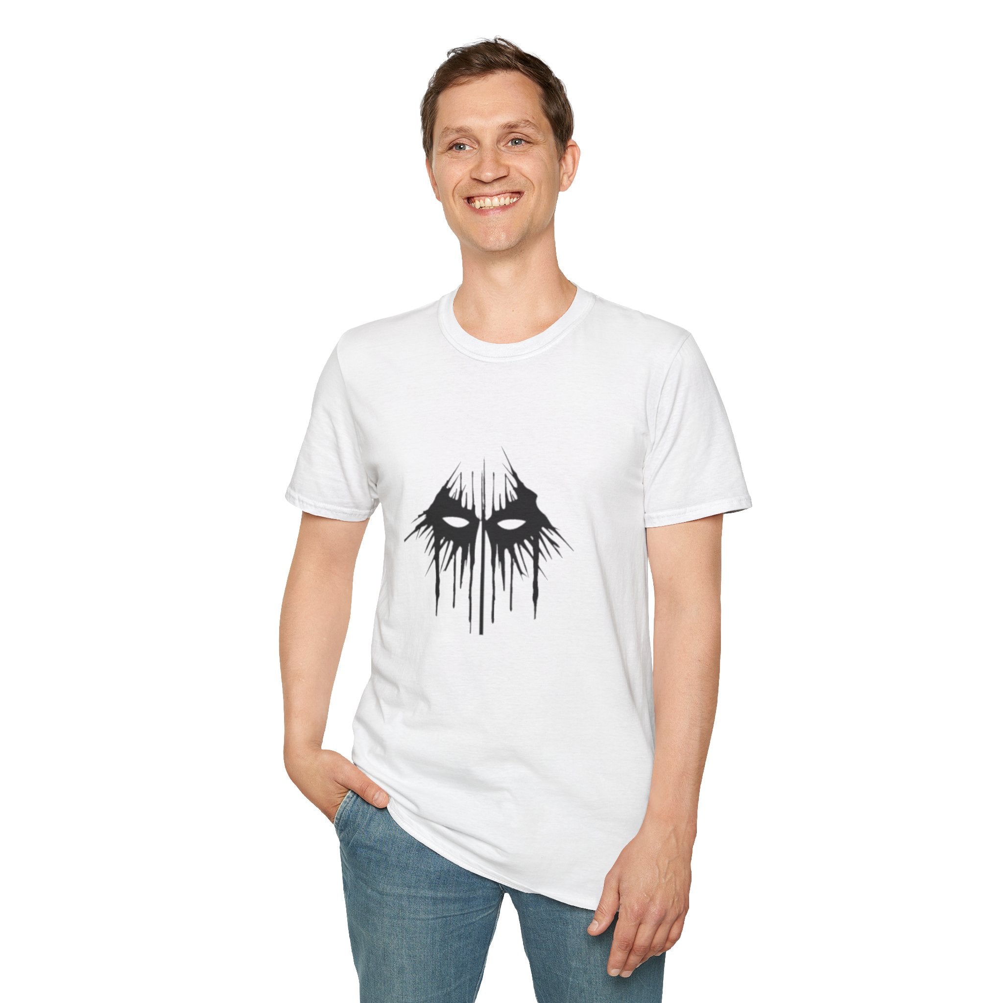 Horror Mask T-Shirt — Dripping Eyes Graphic Tee