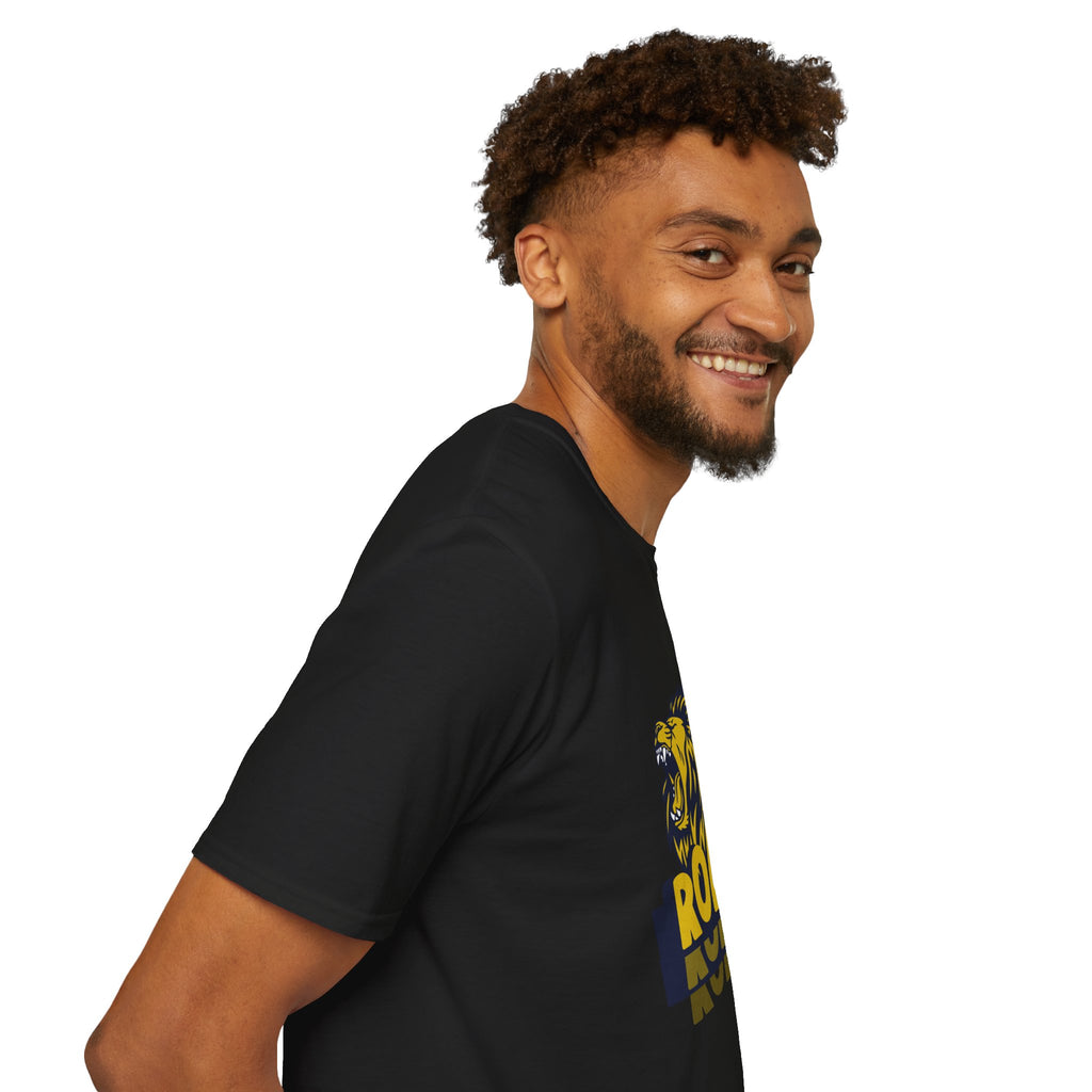 Roaring Lion T-Shirt — Bold Yellow & Navy Graphic Tee