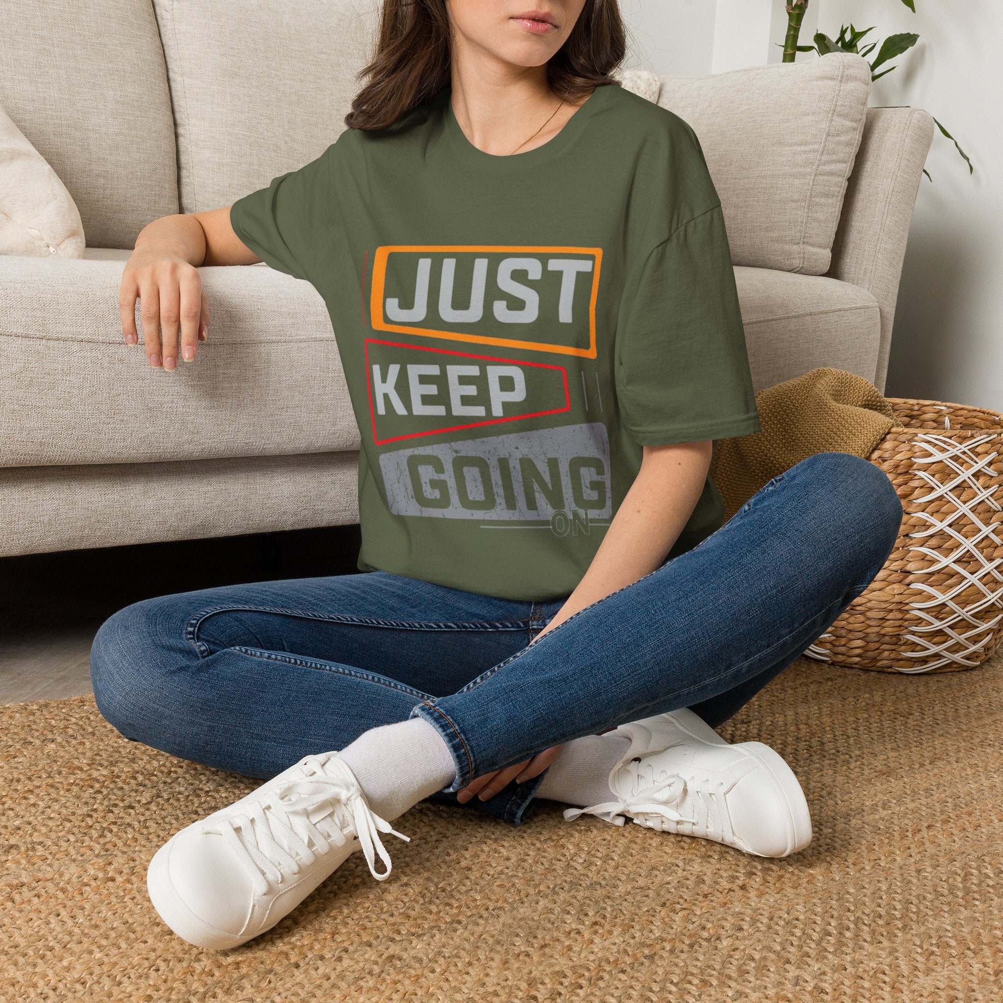 Just Keep Going T‑Shirt — Motivational Graphic Tee