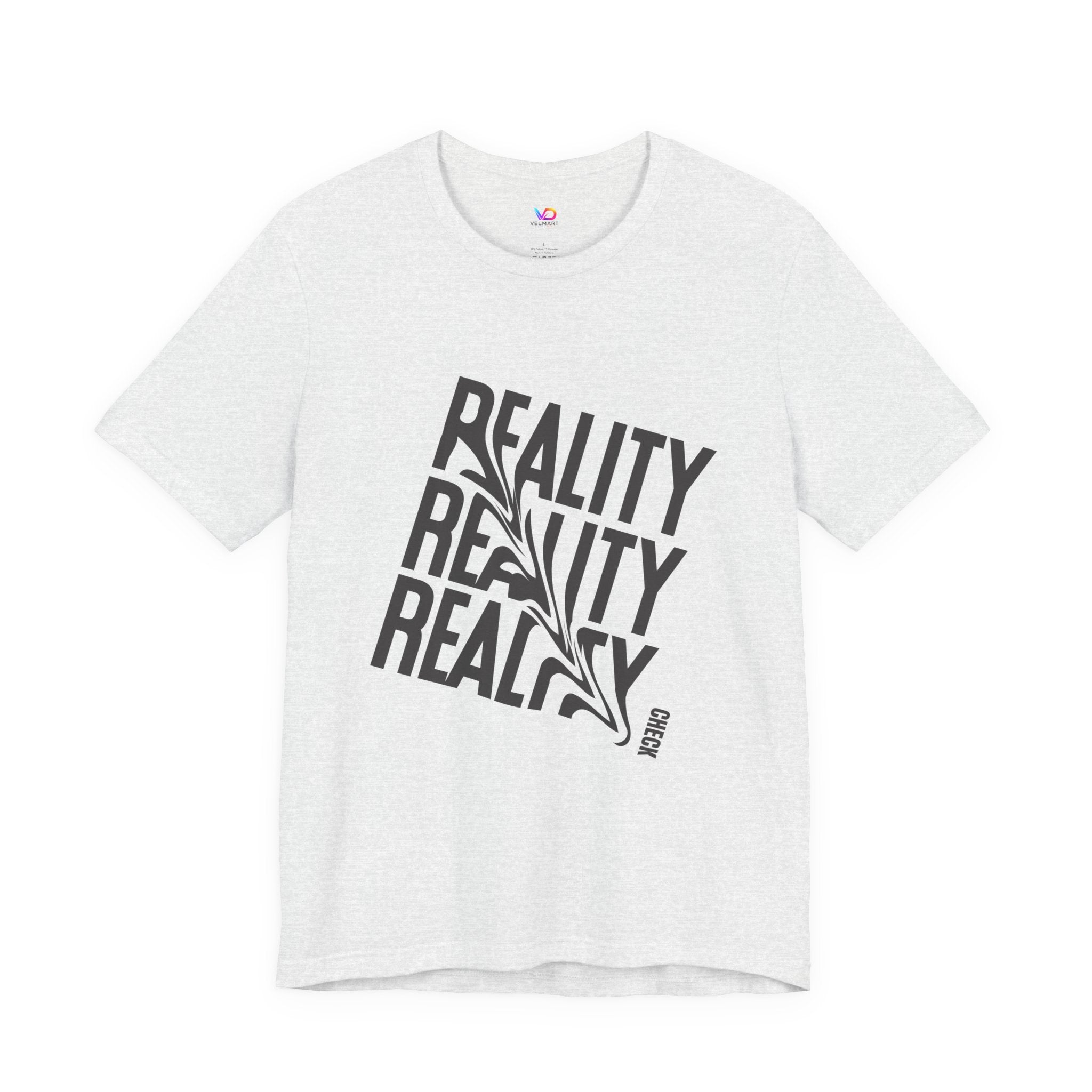 Reality Repeat Tee — Graphic Typography T-Shirt