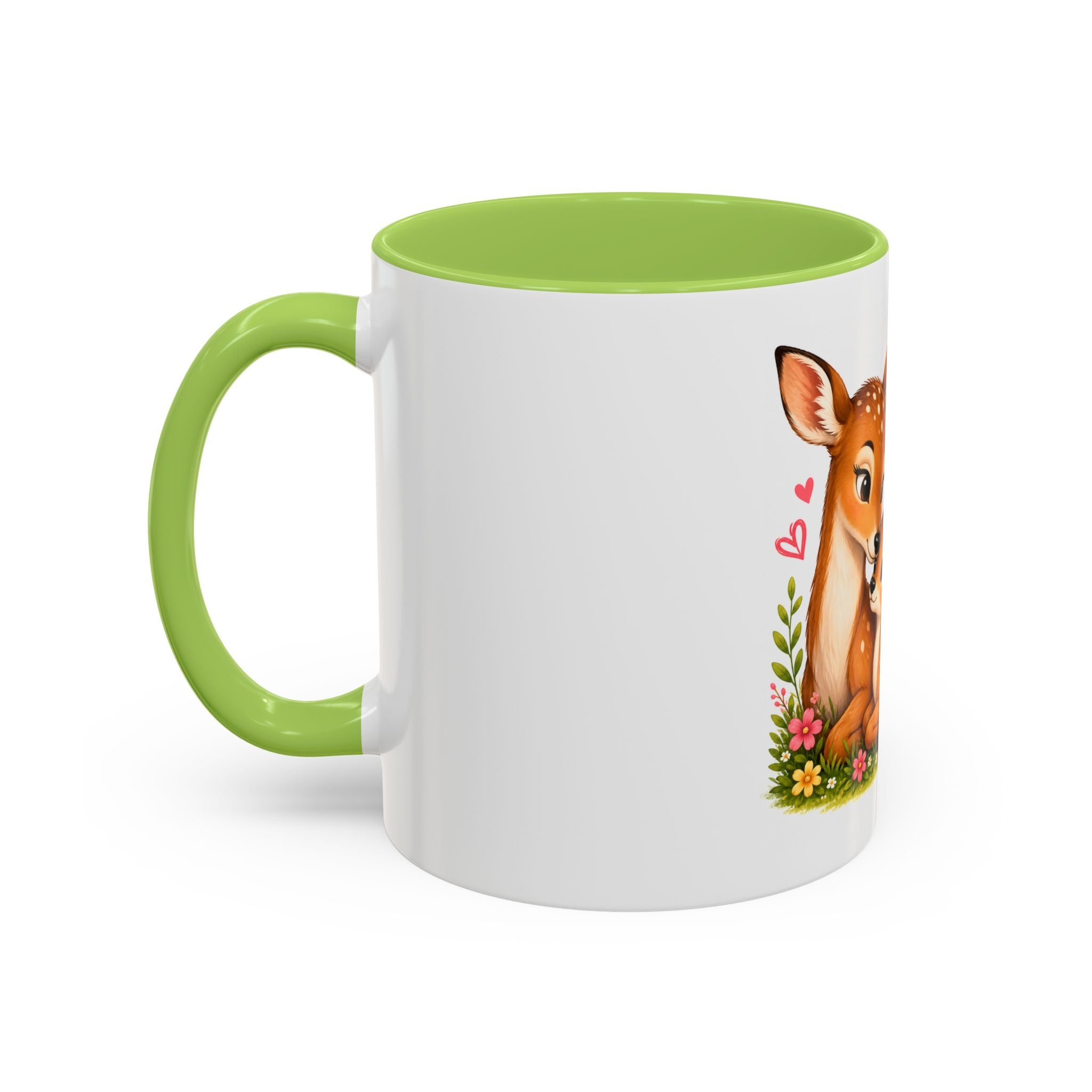 Mother and Baby Deer Accent Coffee Mug — "Together is my Favourite Place to be"