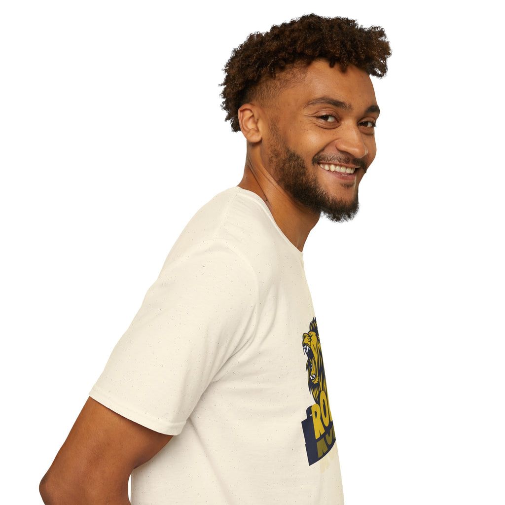 Roaring Lion T-Shirt — Bold Yellow & Navy Graphic Tee