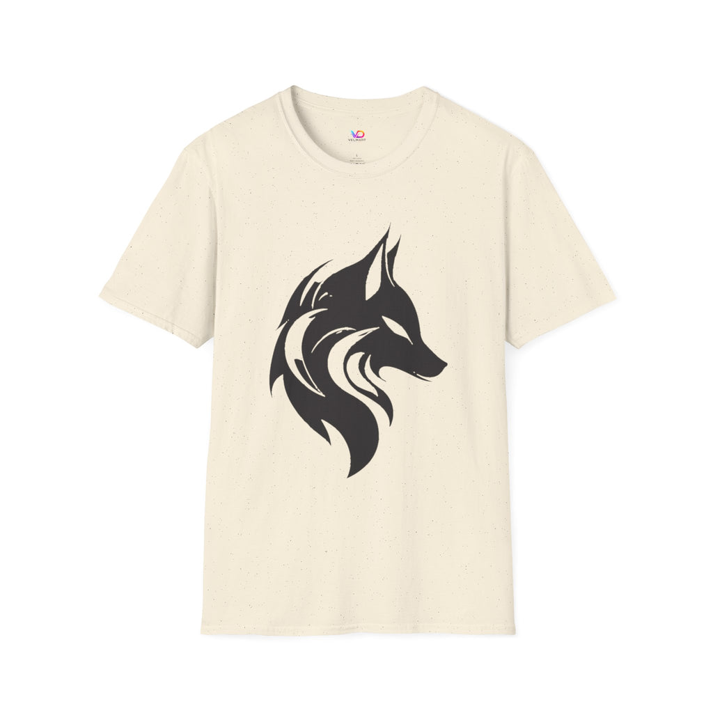 Wolf Silhouette T-Shirt — Tribal Black Wolf Graphic Tee