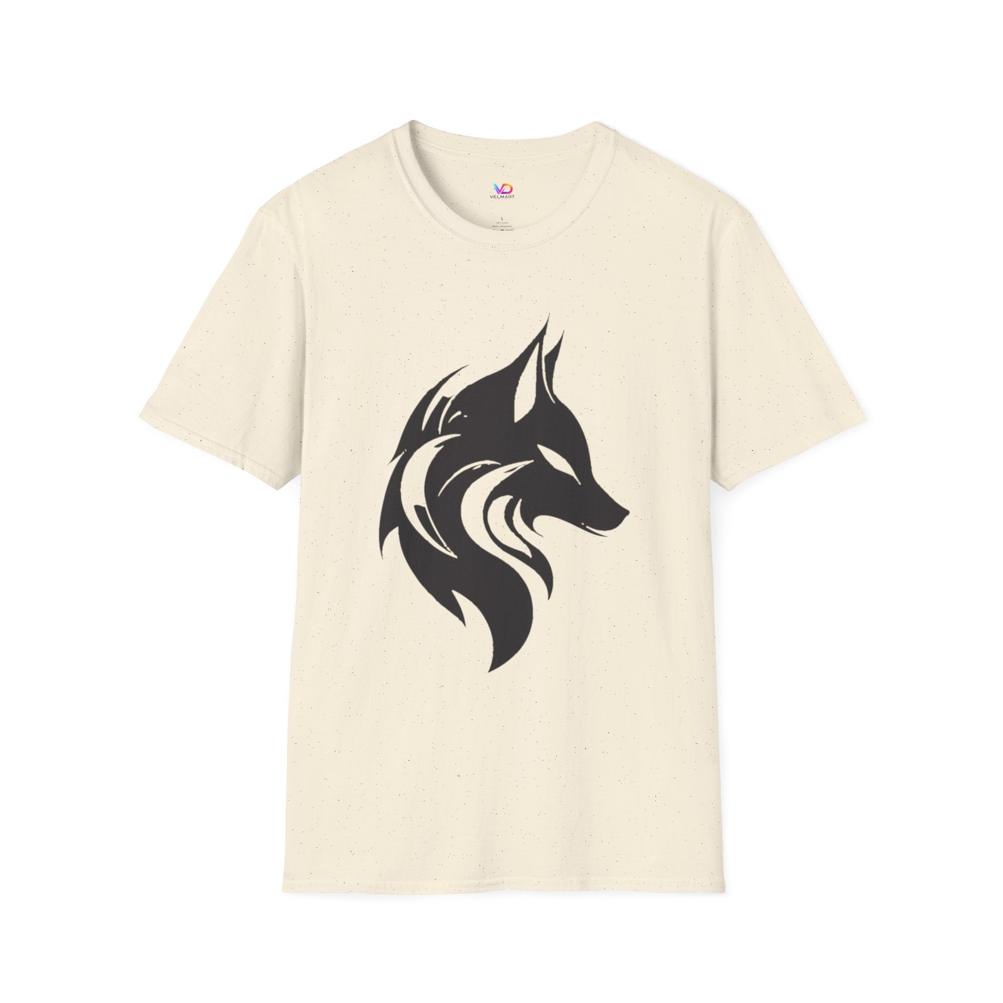 Wolf Silhouette T-Shirt — Tribal Black Wolf Graphic Tee
