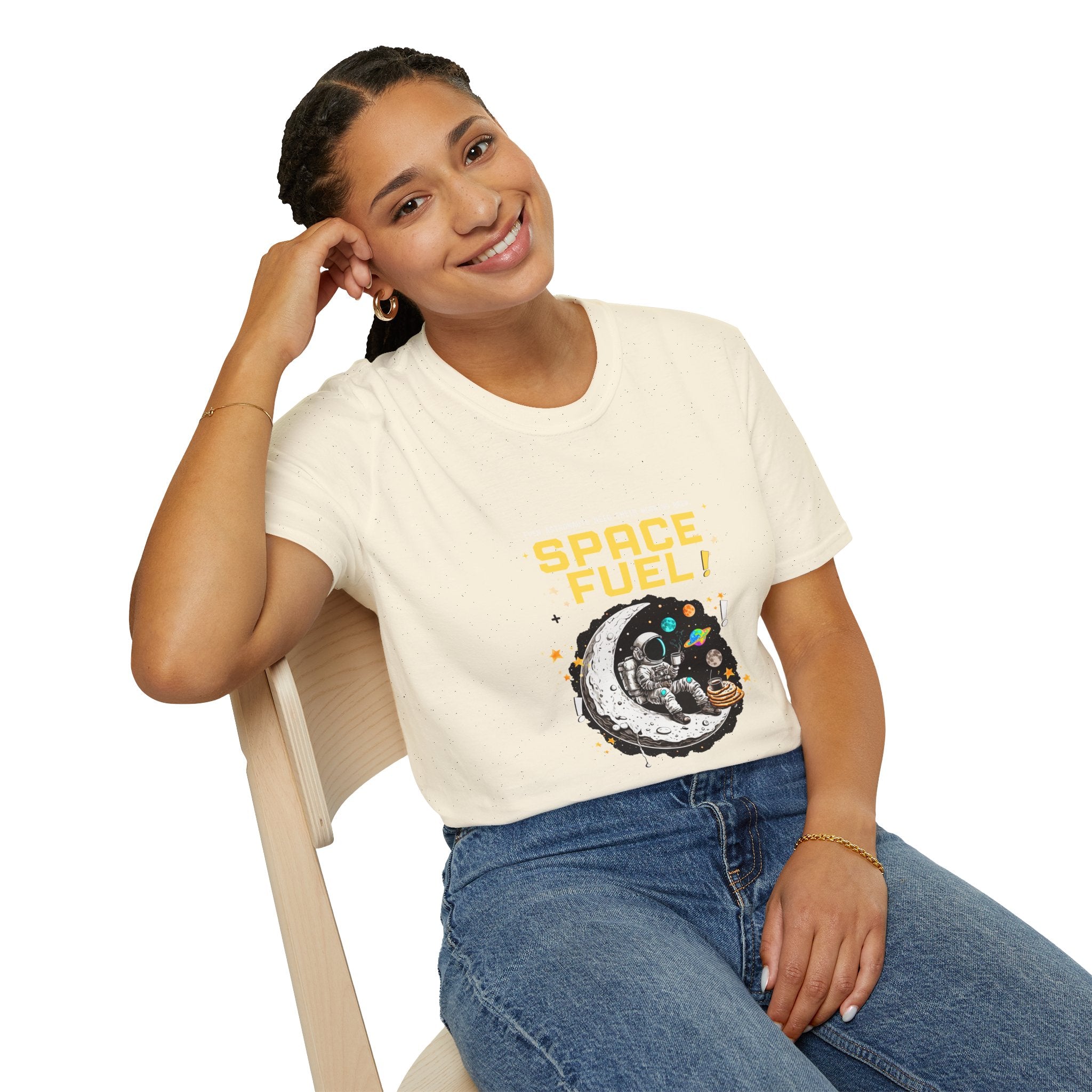Space Fuel T-Shirt — Retro Planet Donut Graphic Tee
