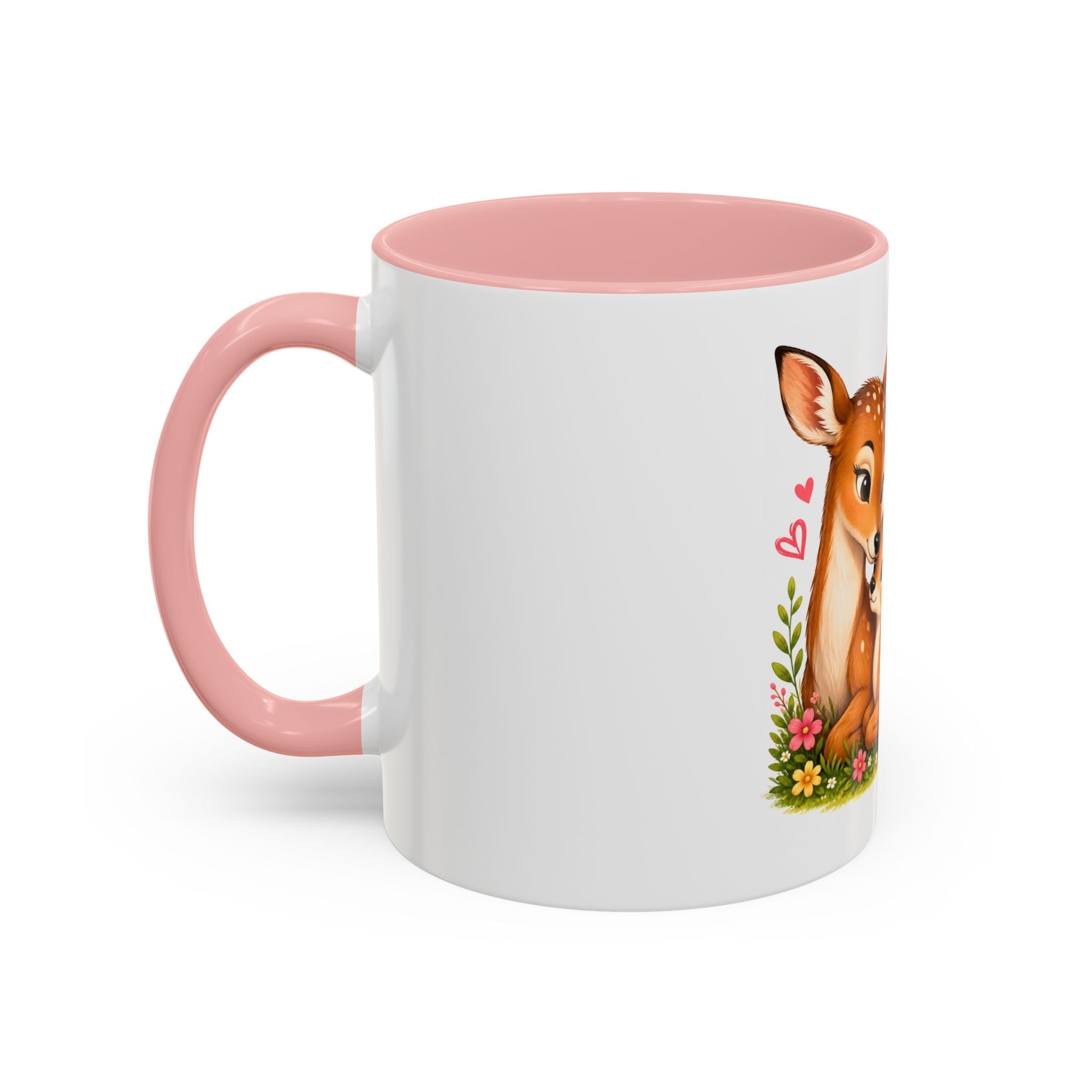 Mother and Baby Deer Accent Coffee Mug — "Together is my Favourite Place to be"