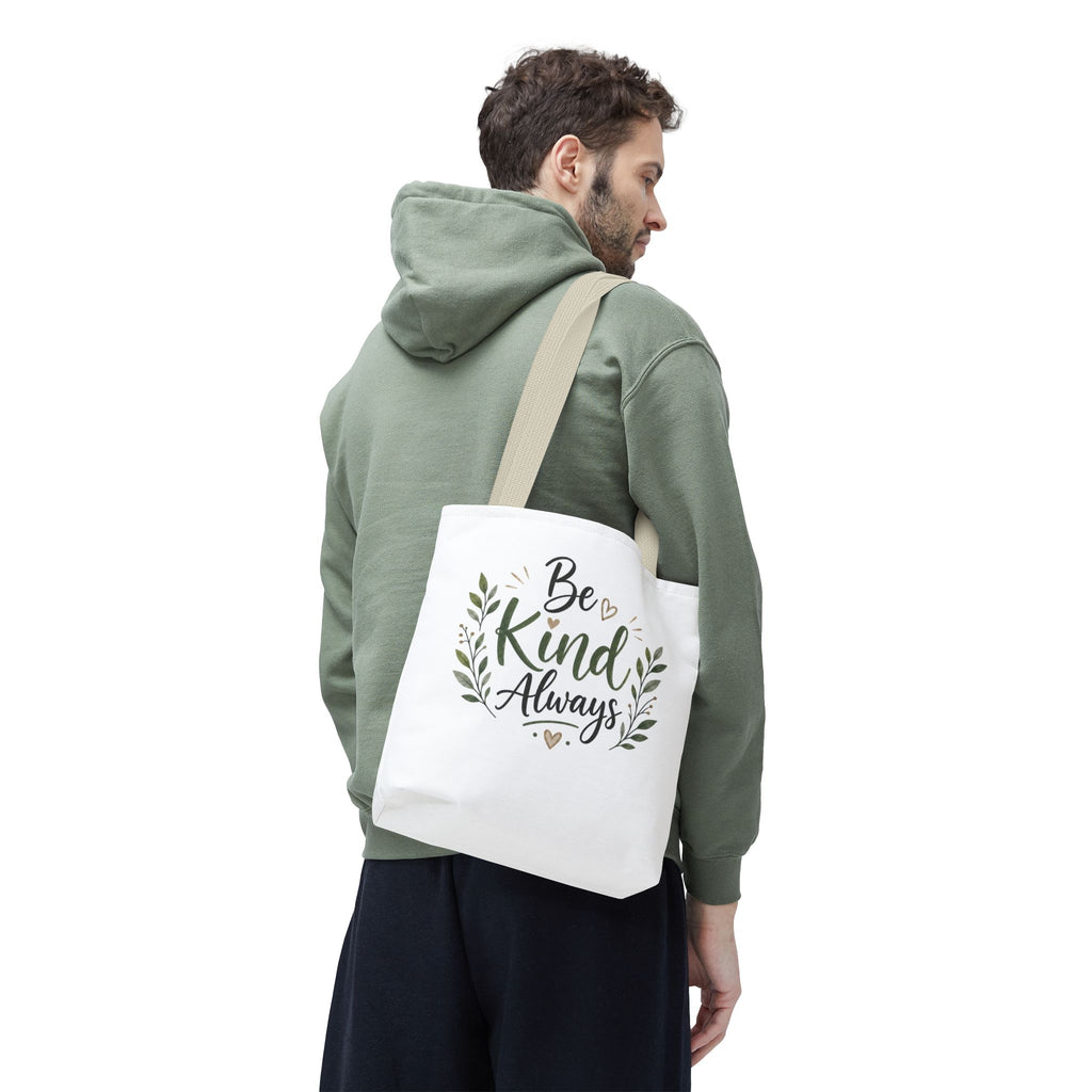 Be Kind Always Tote Bag — Inspirational Canvas Grocery & Gift Tote