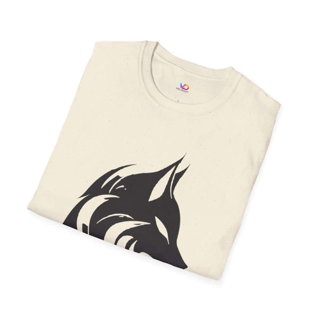 Wolf Silhouette T-Shirt — Tribal Black Wolf Graphic Tee