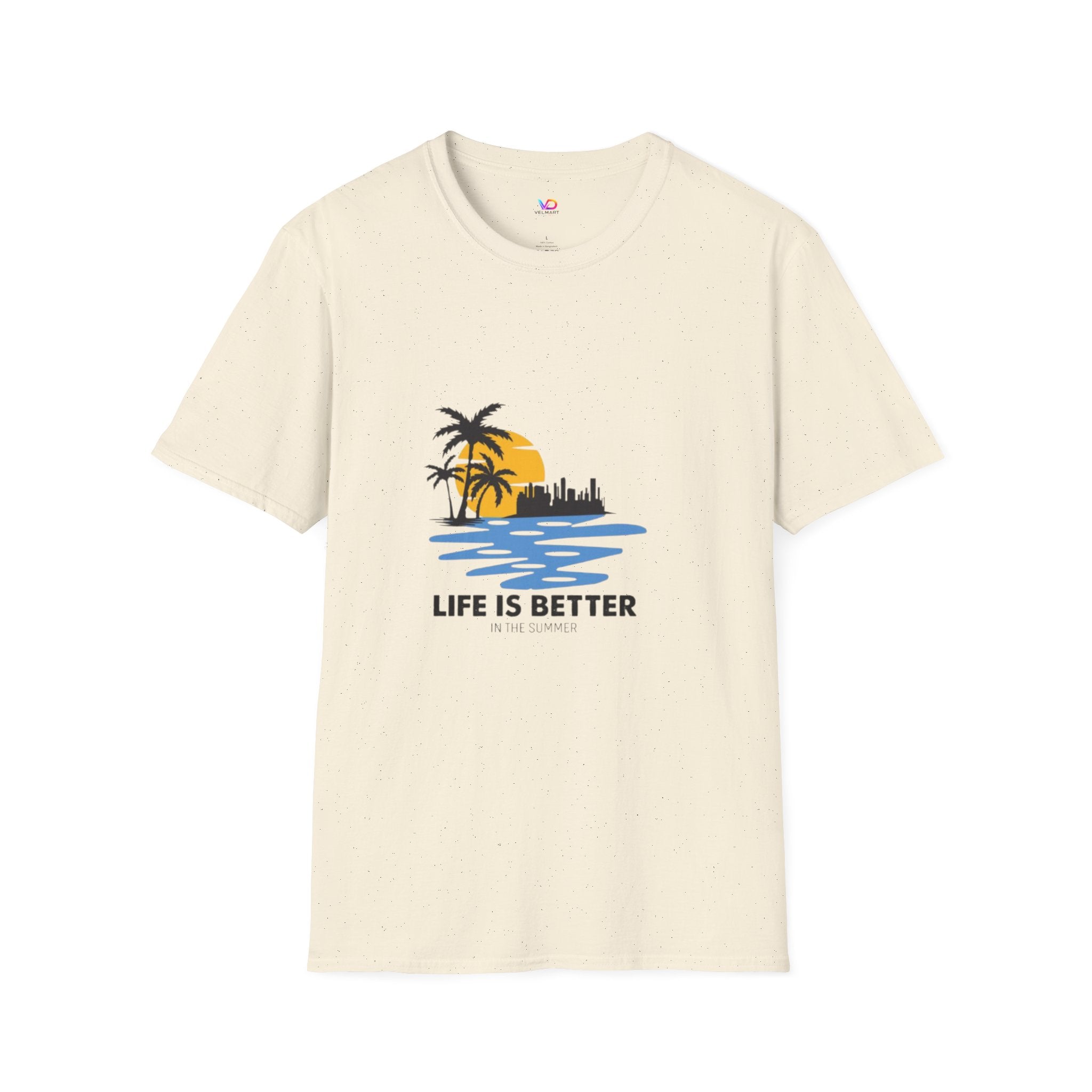 Sunset Beach T-Shirt — "Life Is Better" Palm Tree Graphic