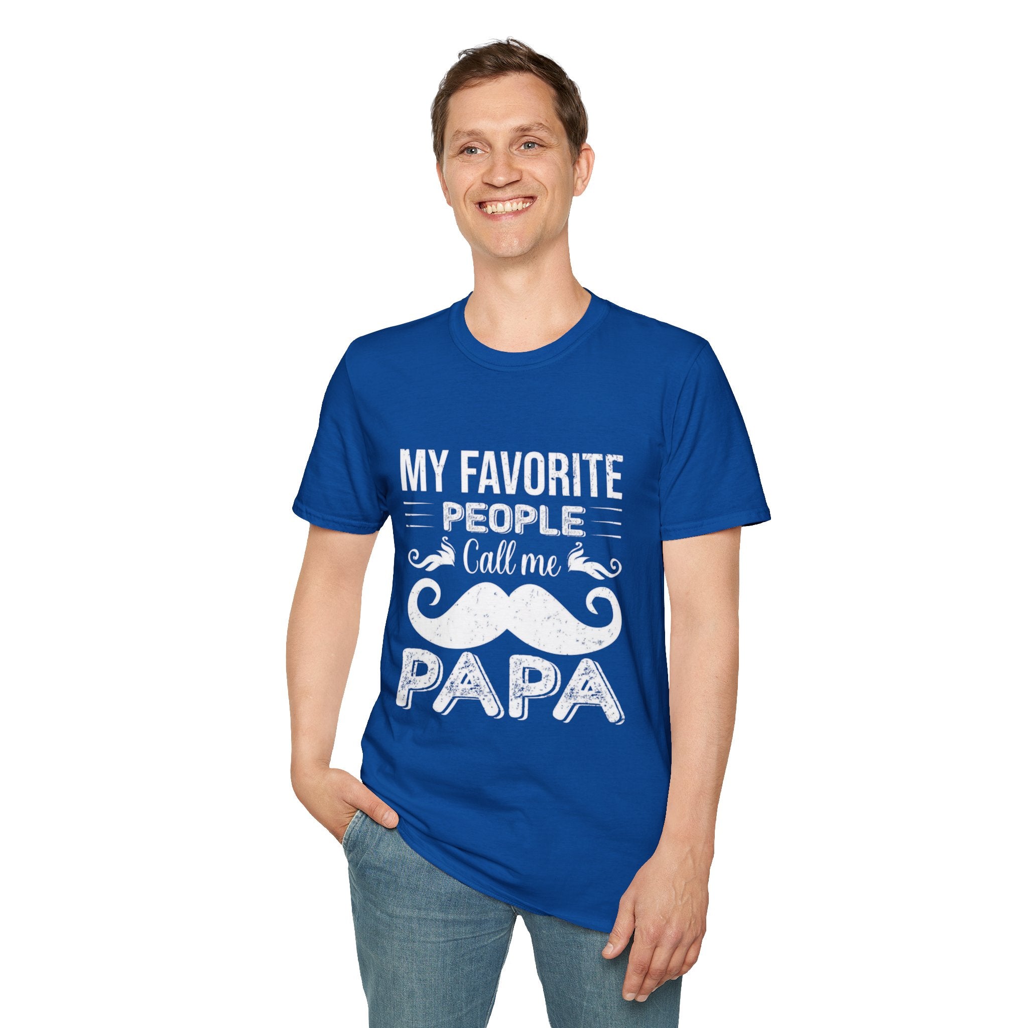Papa T-Shirt — “My Favorite People Call Me Papa” Vintage Family Gift