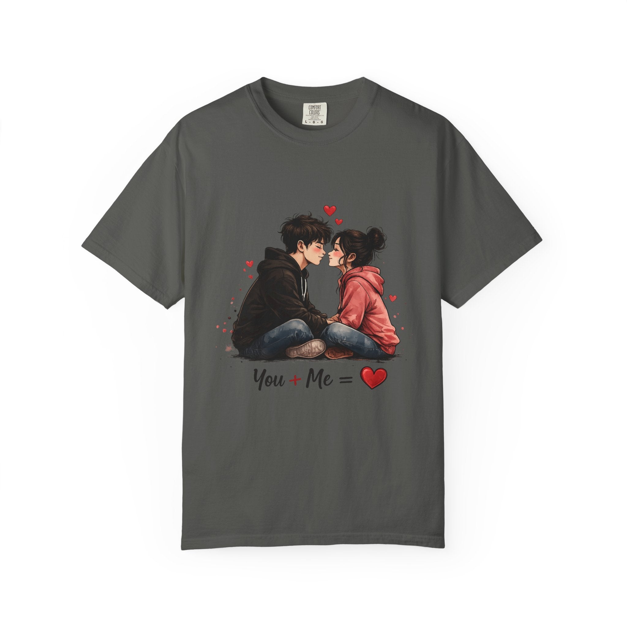 You + Me =  Romantic Couple T-Shirt