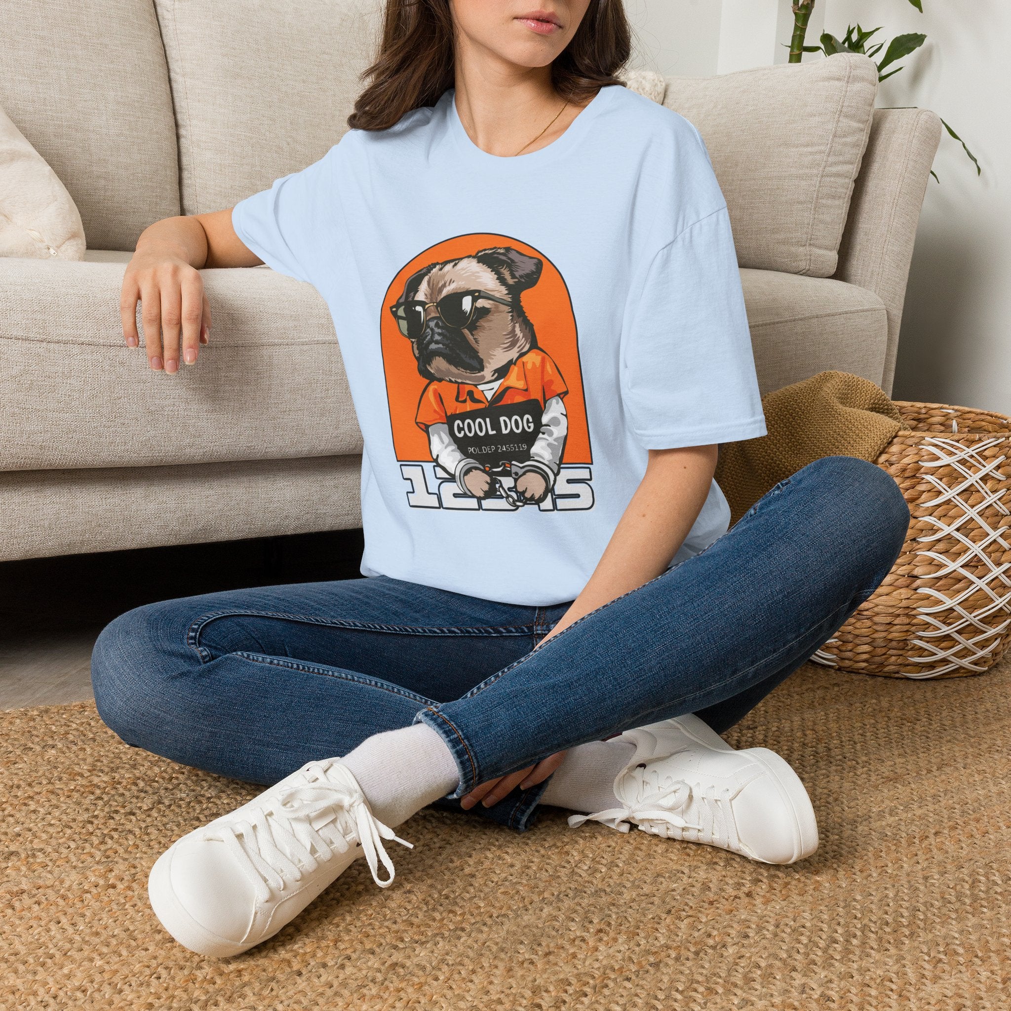 Cool Dog Tee — Retro Pug Graphic T‑Shirt