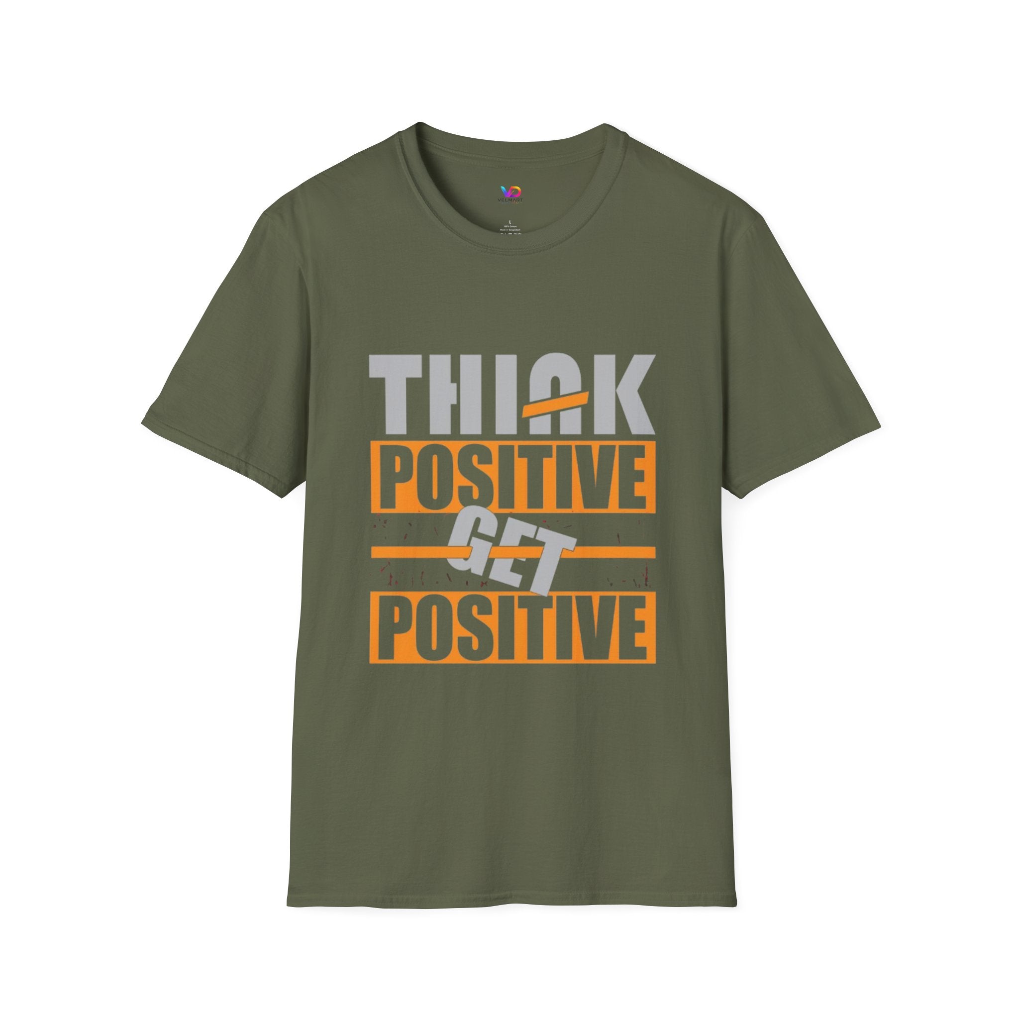 Think Positive T-Shirt — Motivational Graphic Tee