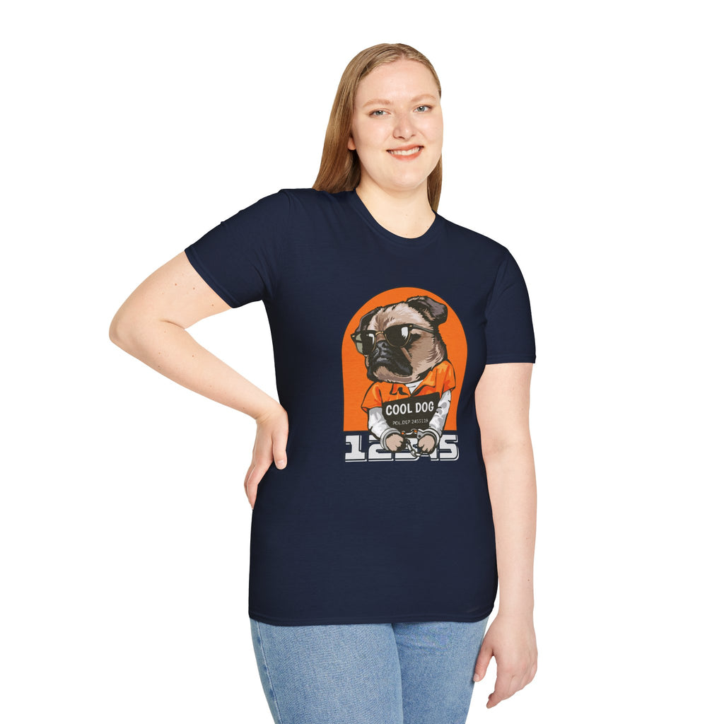Cool Dog Tee — Retro Pug Graphic T‑Shirt