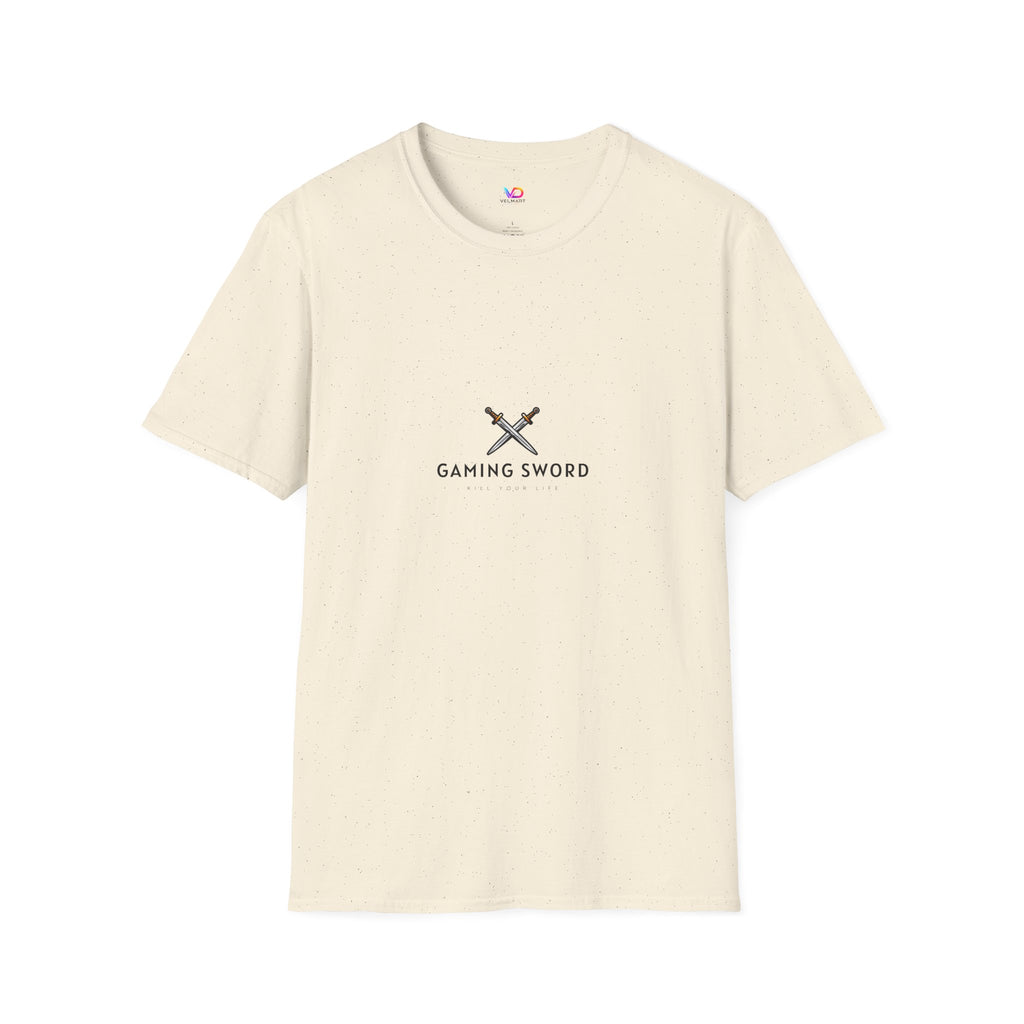 Gaming Sword T‑Shirt — Minimal Crossed Swords Logo Tee